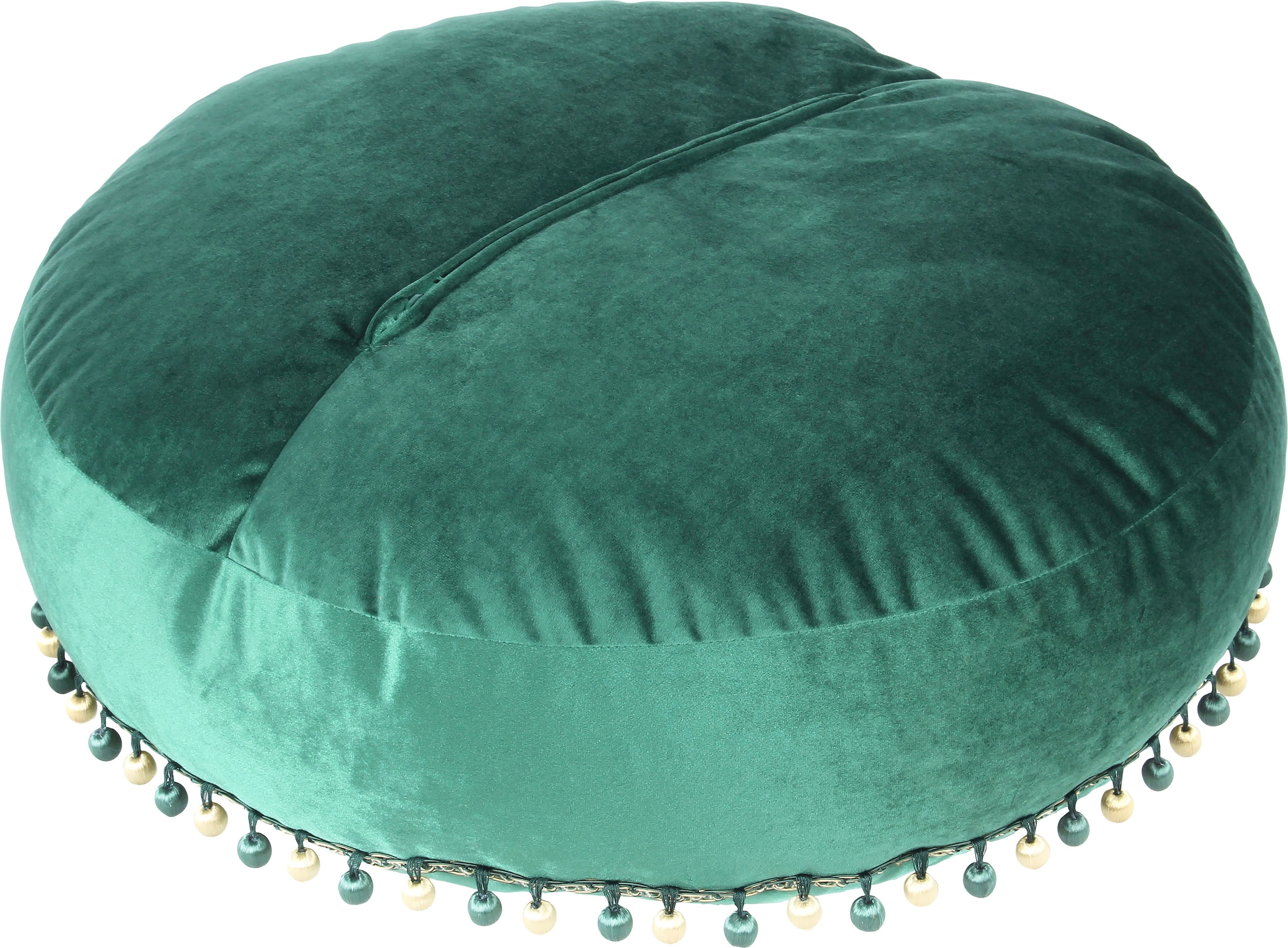 Kayoom Sitzhocker »Pouf Taj Mahal 425, samtweiche Oberfläche«, (1 St.), samtweich, farbig, modern, orientalisches Design
