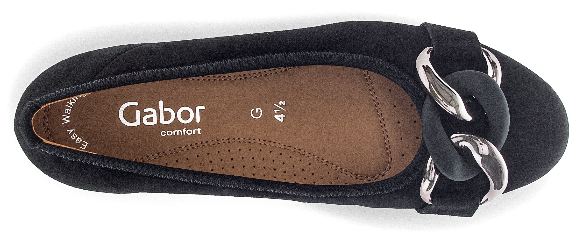 Gabor Ballerina »FLORENZ«, Keilabsatz, Bequemschuh, Slipper, Businessschuh in Weite G (=weit)