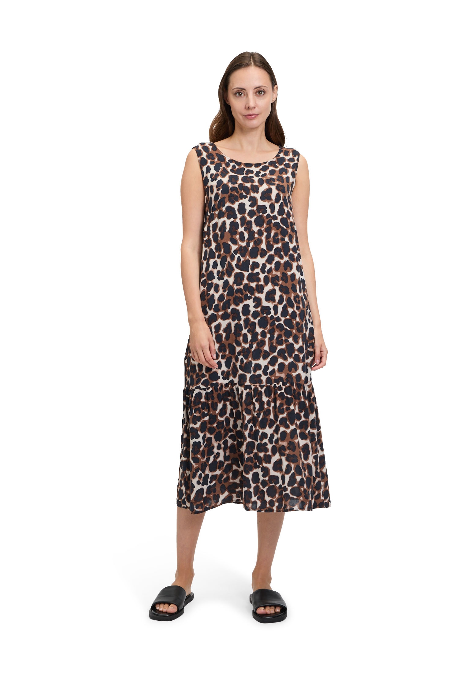 Betty&Co Midikleid »Stufenkleid im Leo-Look«