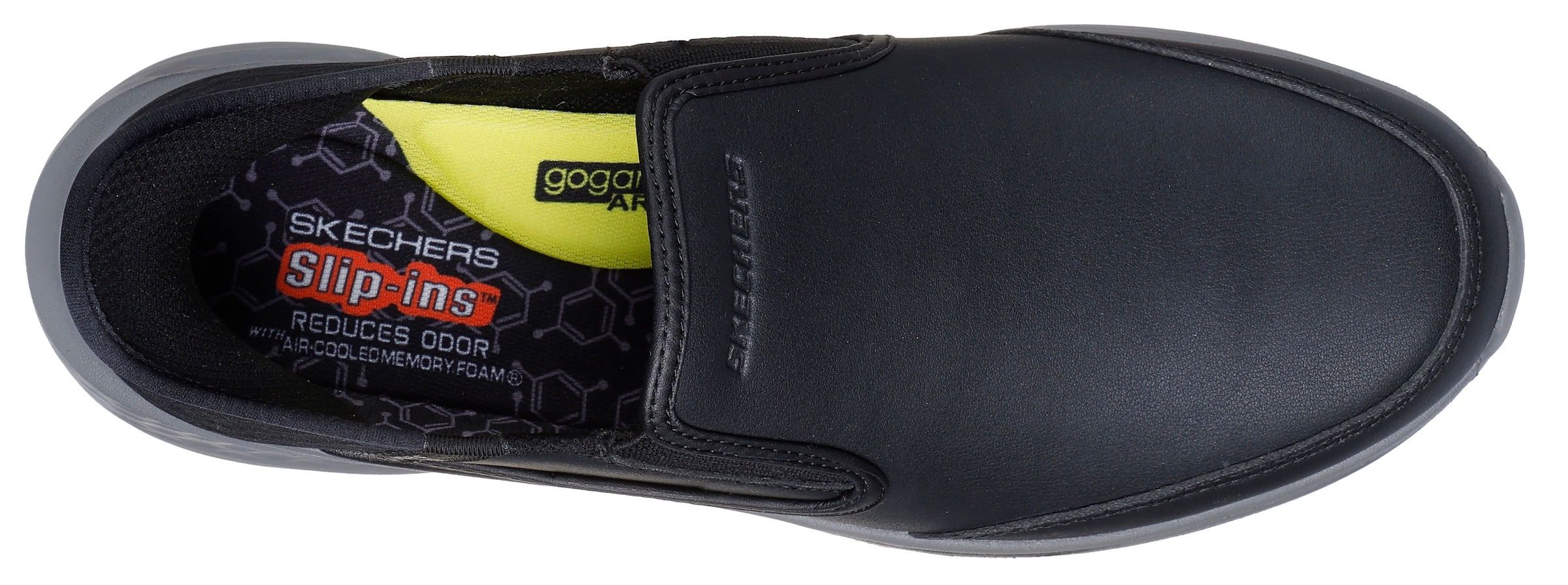 Skechers Slip-On Sneaker »SLADE-«  Slipper, Freizeitschuh, Halbschuh mit Goga Mat Funktion