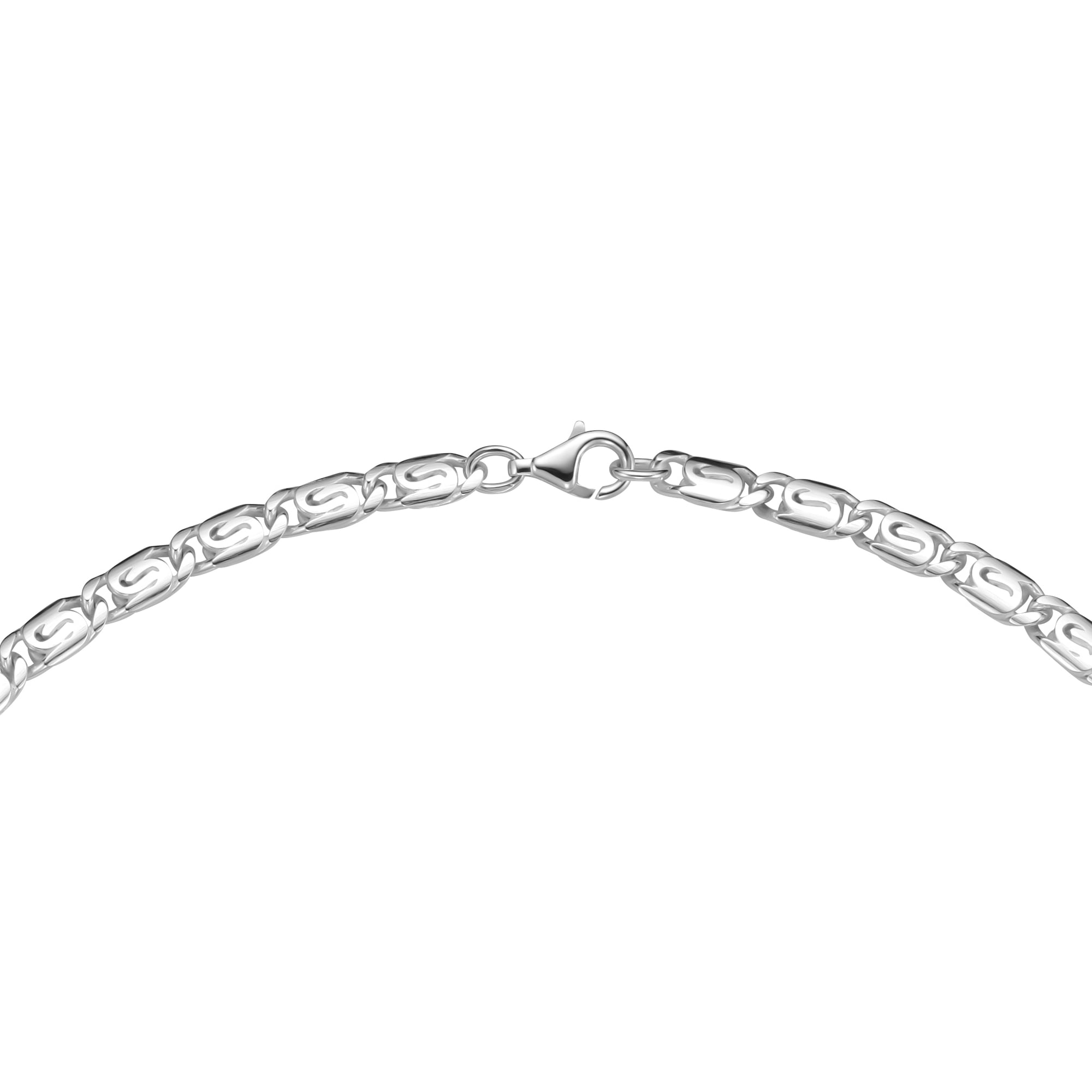 Smart Jewel Silberkette »Kette S-Panzerkette massiv, Silber 925«