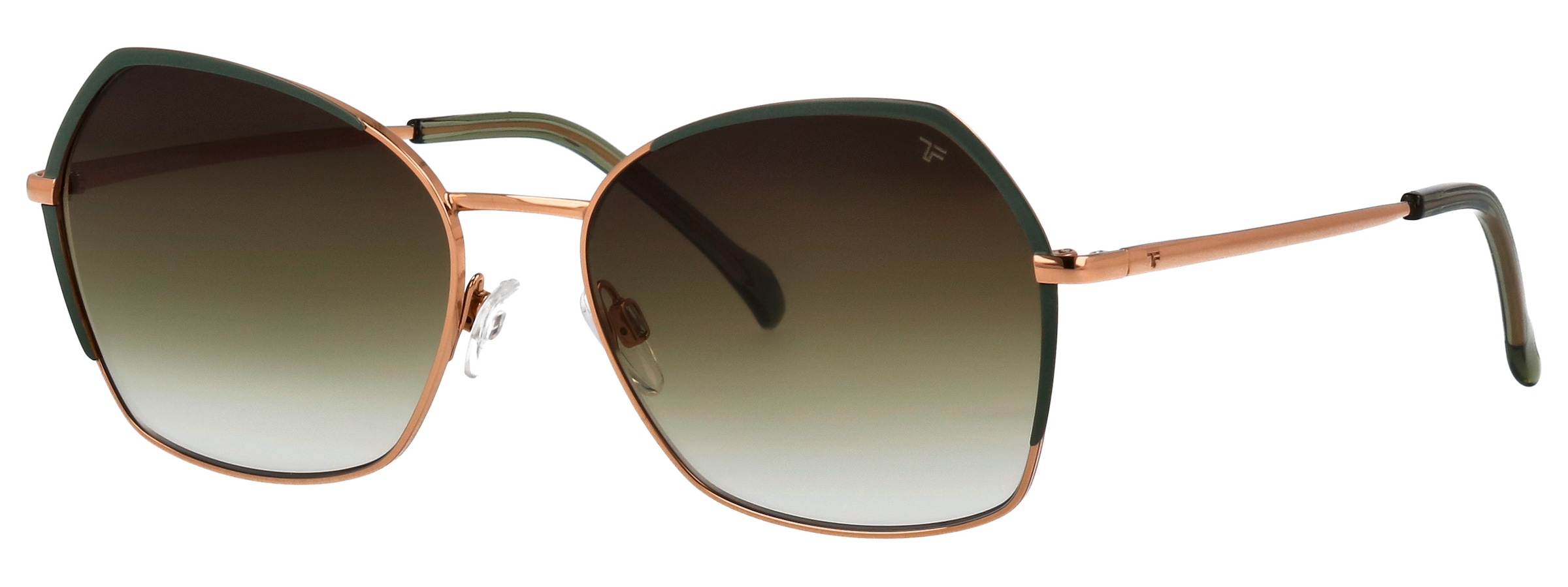 Titanflex Damen Sonnenbrille »826703« Form Feminin, Logo auf Glas und Bügel, Polyamid UV 400 in rosegold