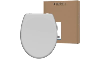 Schütte WC-Sitz »GREY«, Duroplast, mit Absenkautomatik und Schnellverschluss kaufen