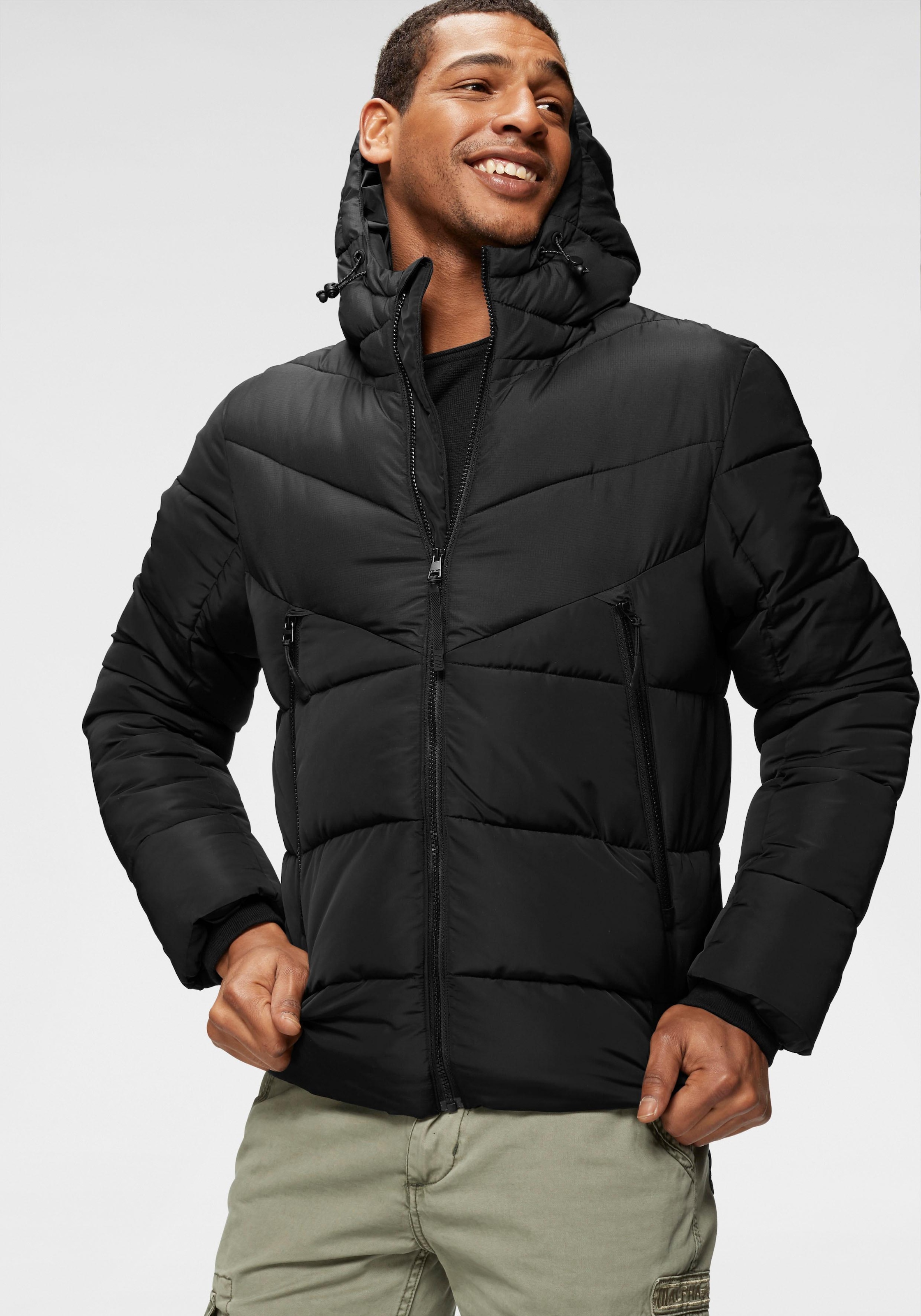 TOM TAILOR Denim Steppjacke »Heavy puffer jacket«, mit Kapuze online kaufen  bei OTTO