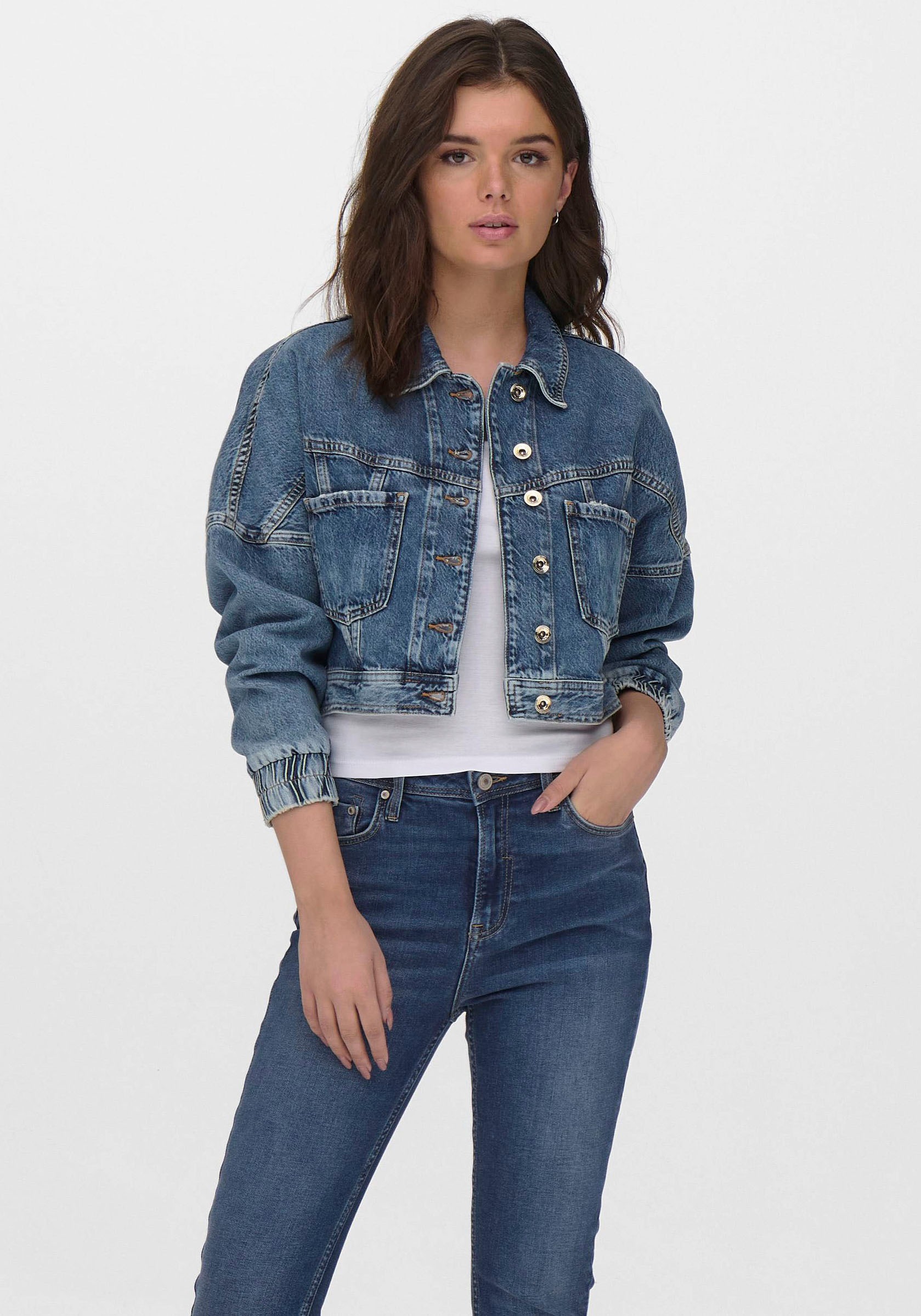Only Jeansjacke »ONLDEVON LIFE LS CROP DNM JACKET«