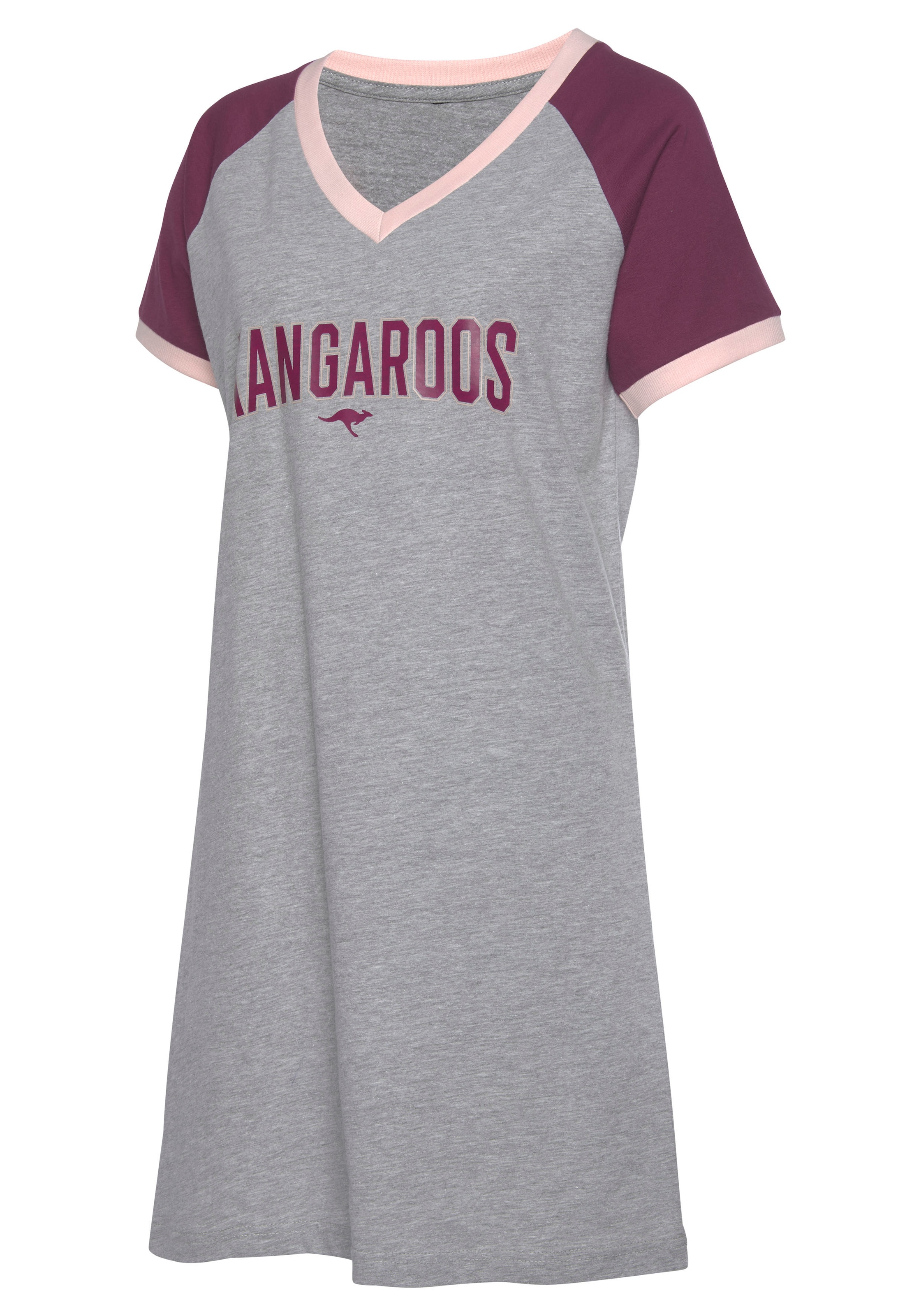 KangaROOS Bigshirt, mit kontrastfarbenen Raglanärmeln