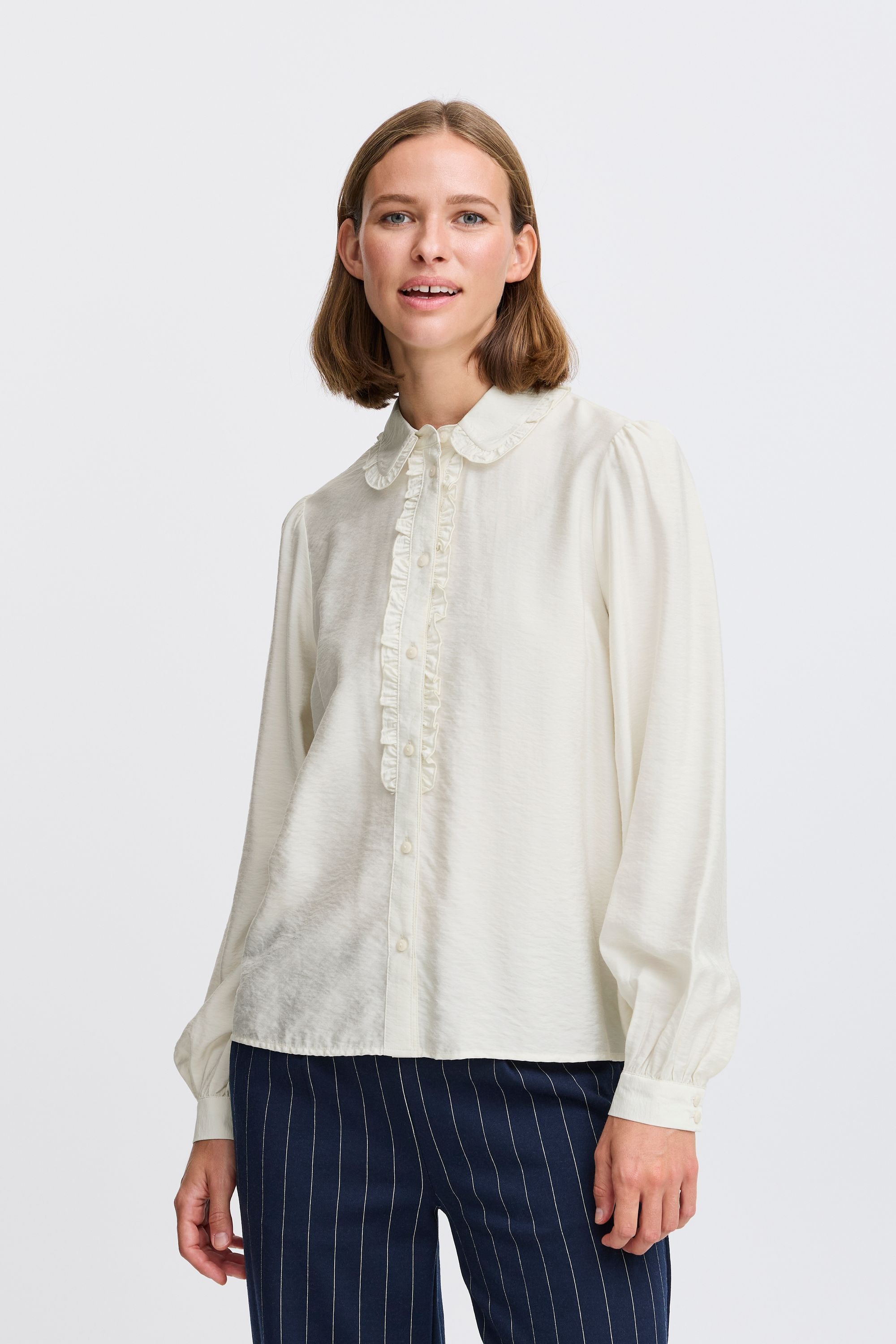 b.young Tunika »Langarmbluse BYIBINE FRILL SHIRT«
