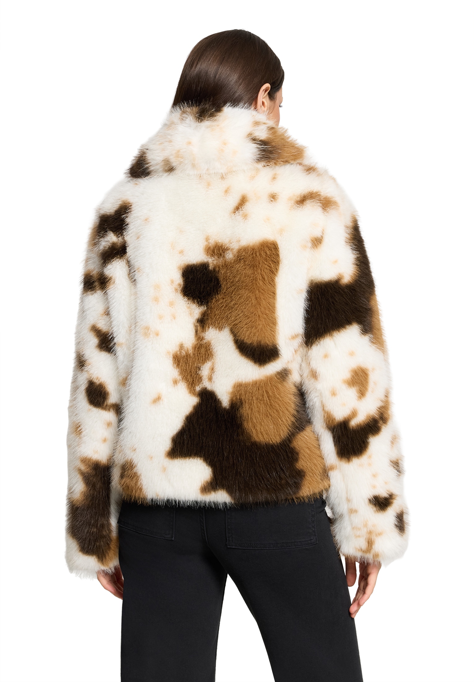 Amber & June Plüschjacke »Plüschjacke mit Taschen«