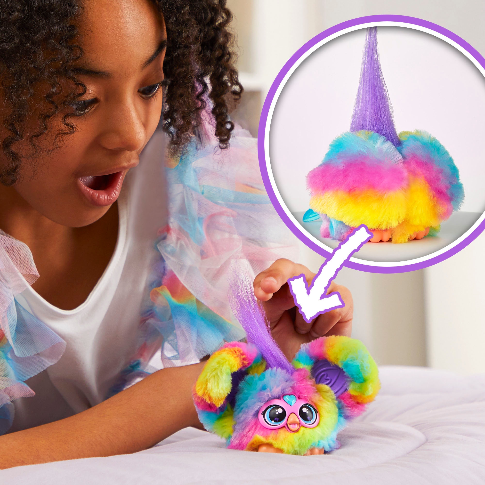 Hasbro Plüschfigur »Furby, Furblets Ray-Vee«, mit Sound