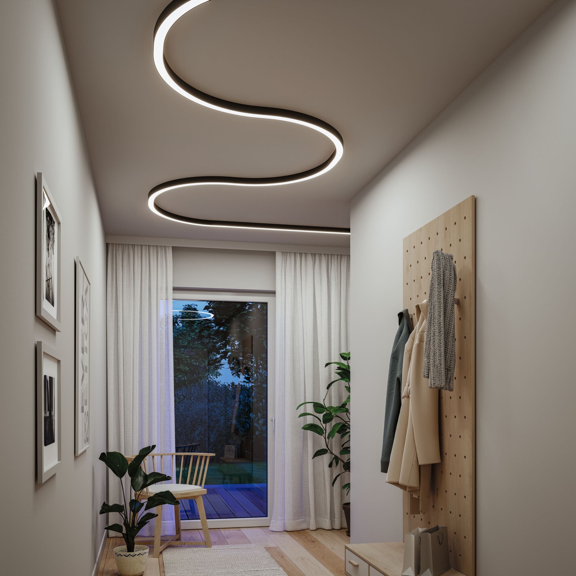 Paulmann Schienensystem-Leuchten »Linion Lichtkanal 90 ° 2x750lm 3000K« LED-Modul 1 Stk. Warmweiß