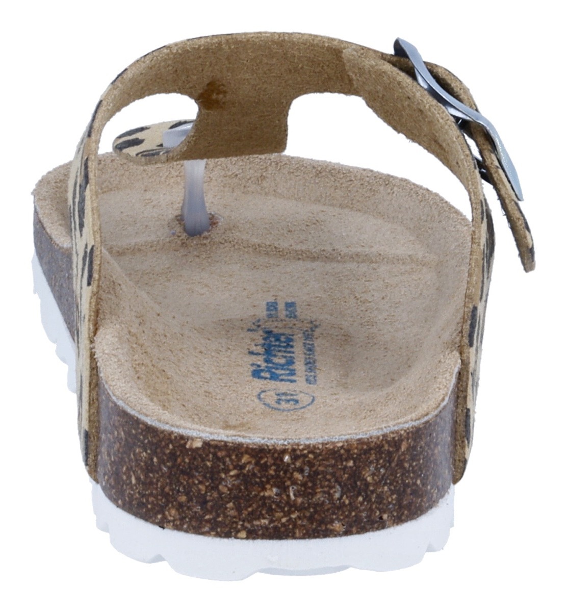 Richter Zehentrenner »Bio«  Sandale im Animal-Look, Größenschablone zum Download, mit WMS