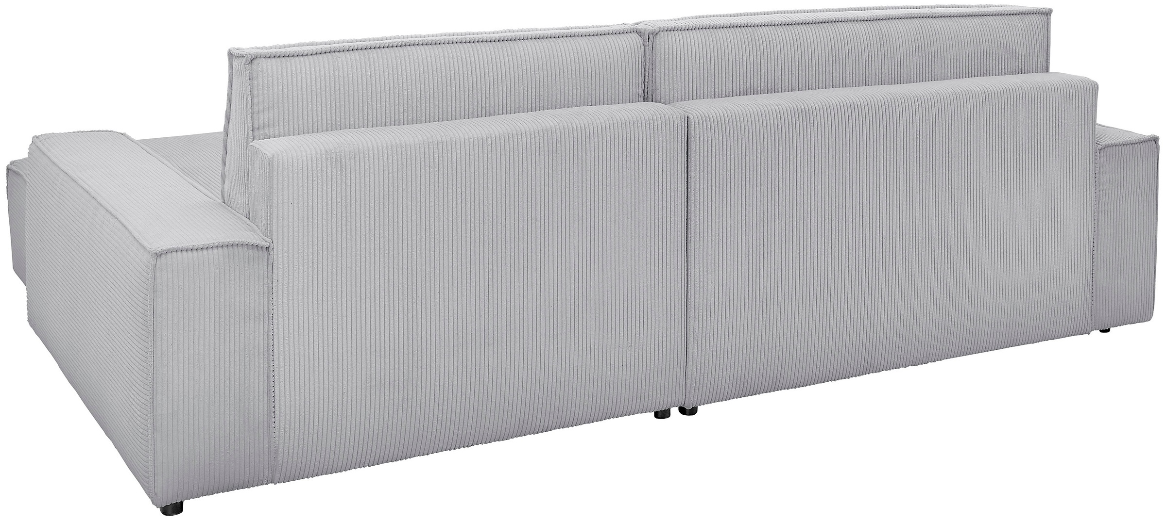 Home affaire Ecksofa »NEU: SHERWOODL XXL 284, Big-Sofa L-Form, tiefe Sitzfläche 95 cm, Cord,«, Leinenoptik, Recamiere rechts/links, auch als Schlafsofa stellbar