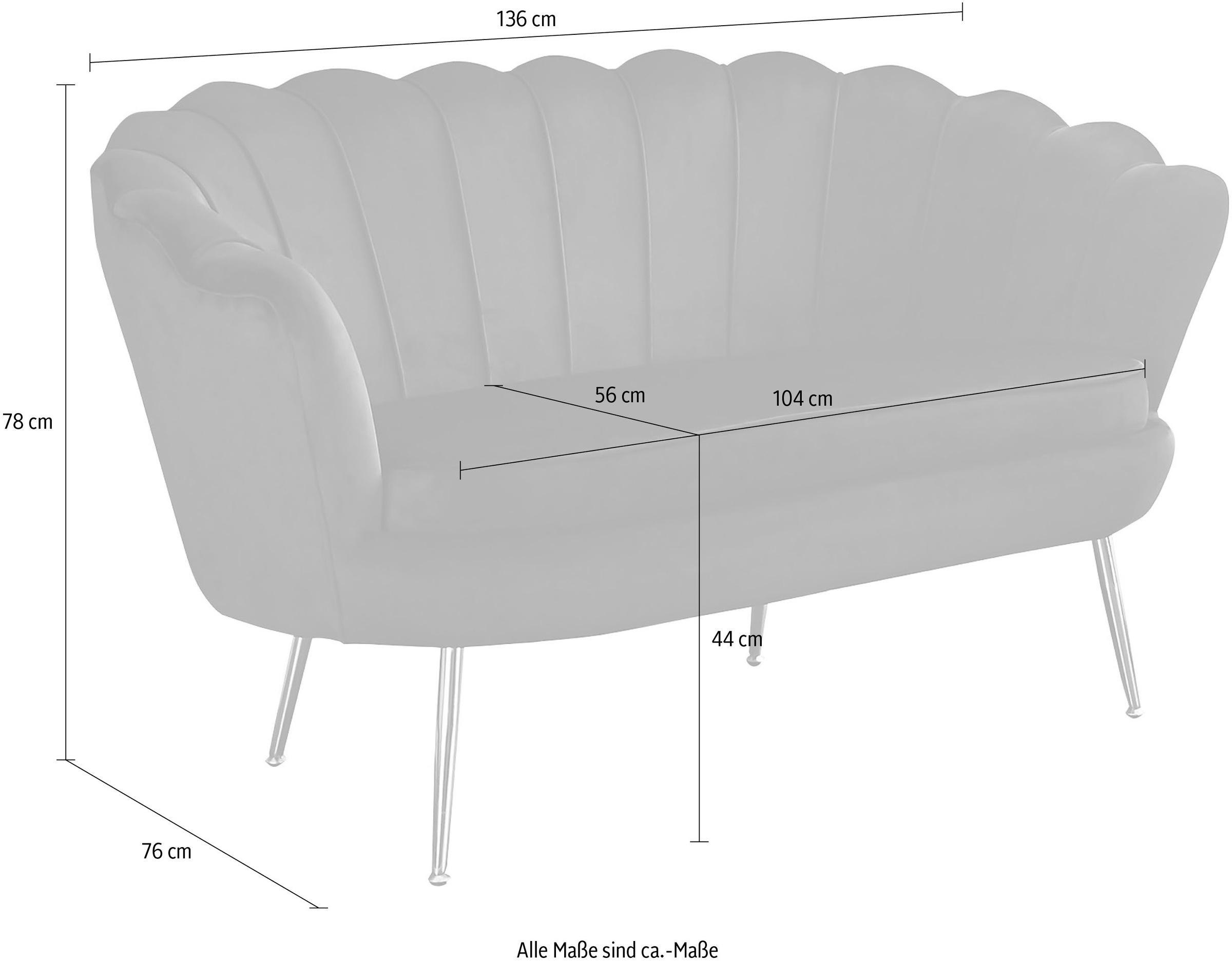SalesFever 2-Sitzer »Clam«, extravagantes Muscheldesign kaufen im OTTO  Online Shop | Einzelsofas