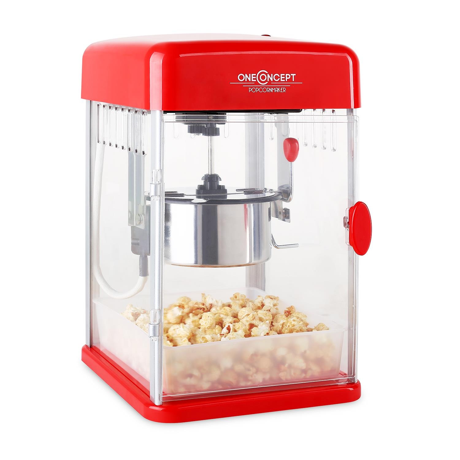 ONECONCEPT Popcorn maker Rührwerk Popcornmaschine Puffmais elektrisch 350W