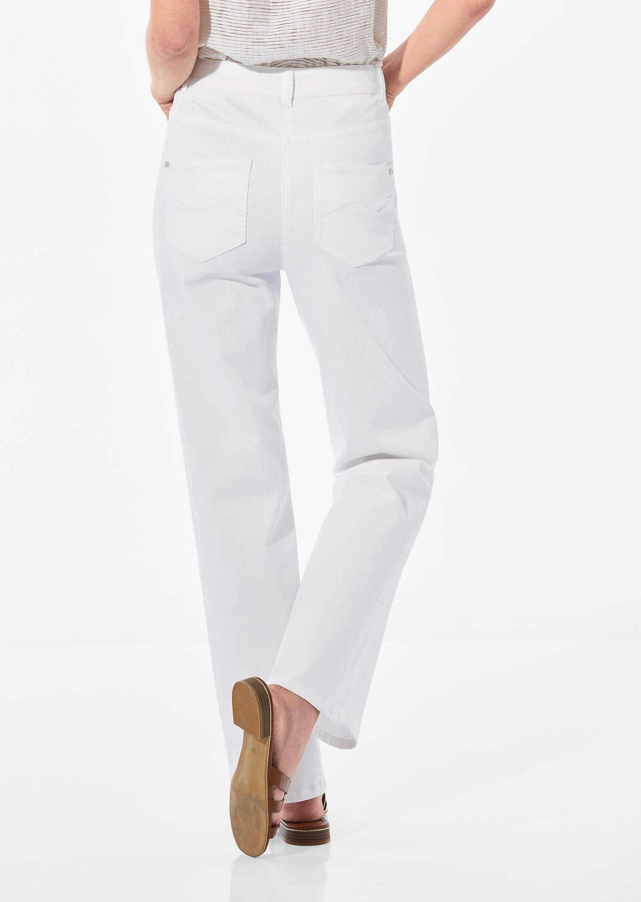 GOLDNER Stretch-Jeans »Denim Jeans mit weitem Bein«