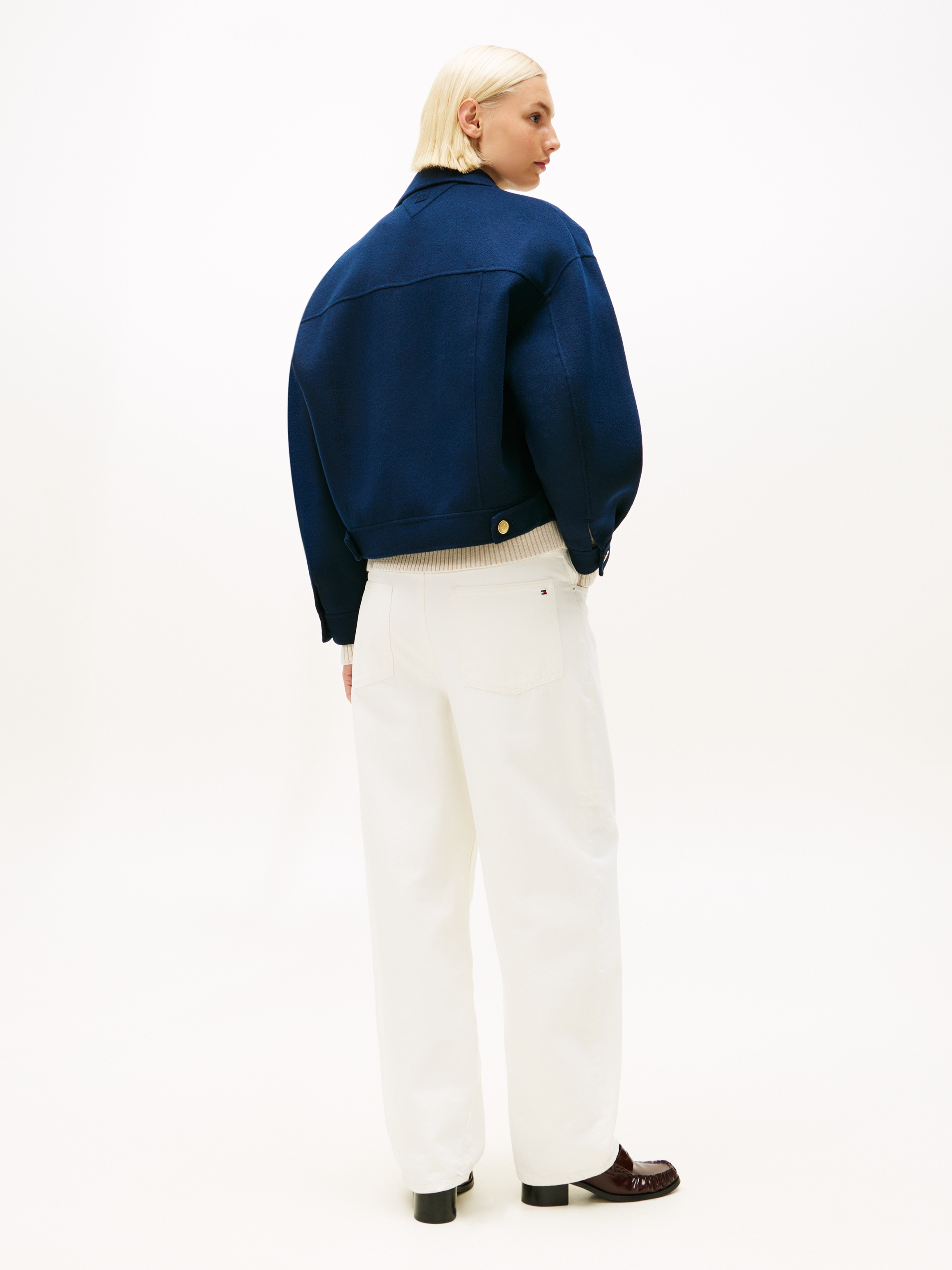 Tommy Hilfiger Kurzjacke »DF WOOL GOLD BUTTON PEACOAT«