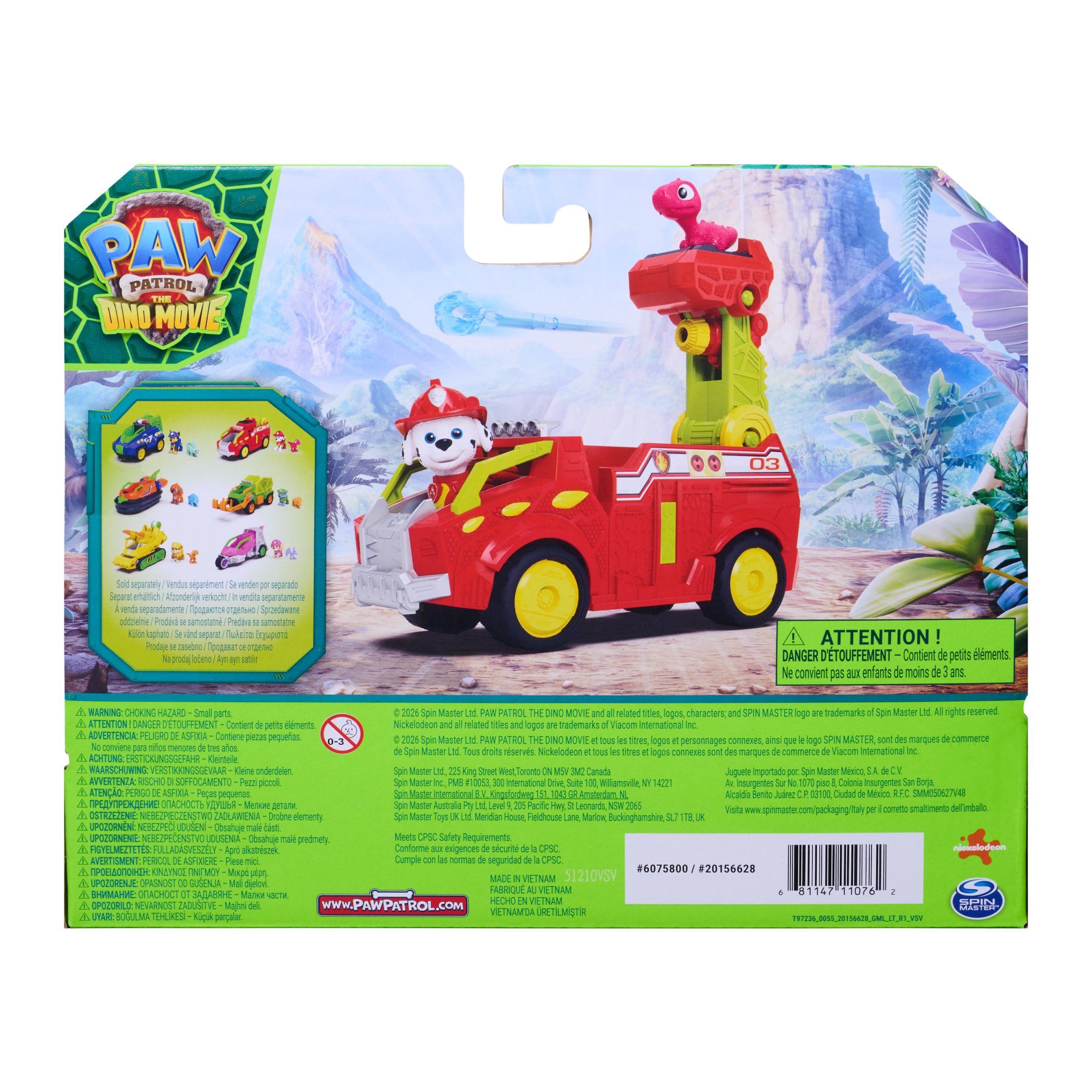 Spin Master Spielzeug-Auto »PAW Patrol: Der Dino Film, Marshalls Dino-Feuerwehrauto«