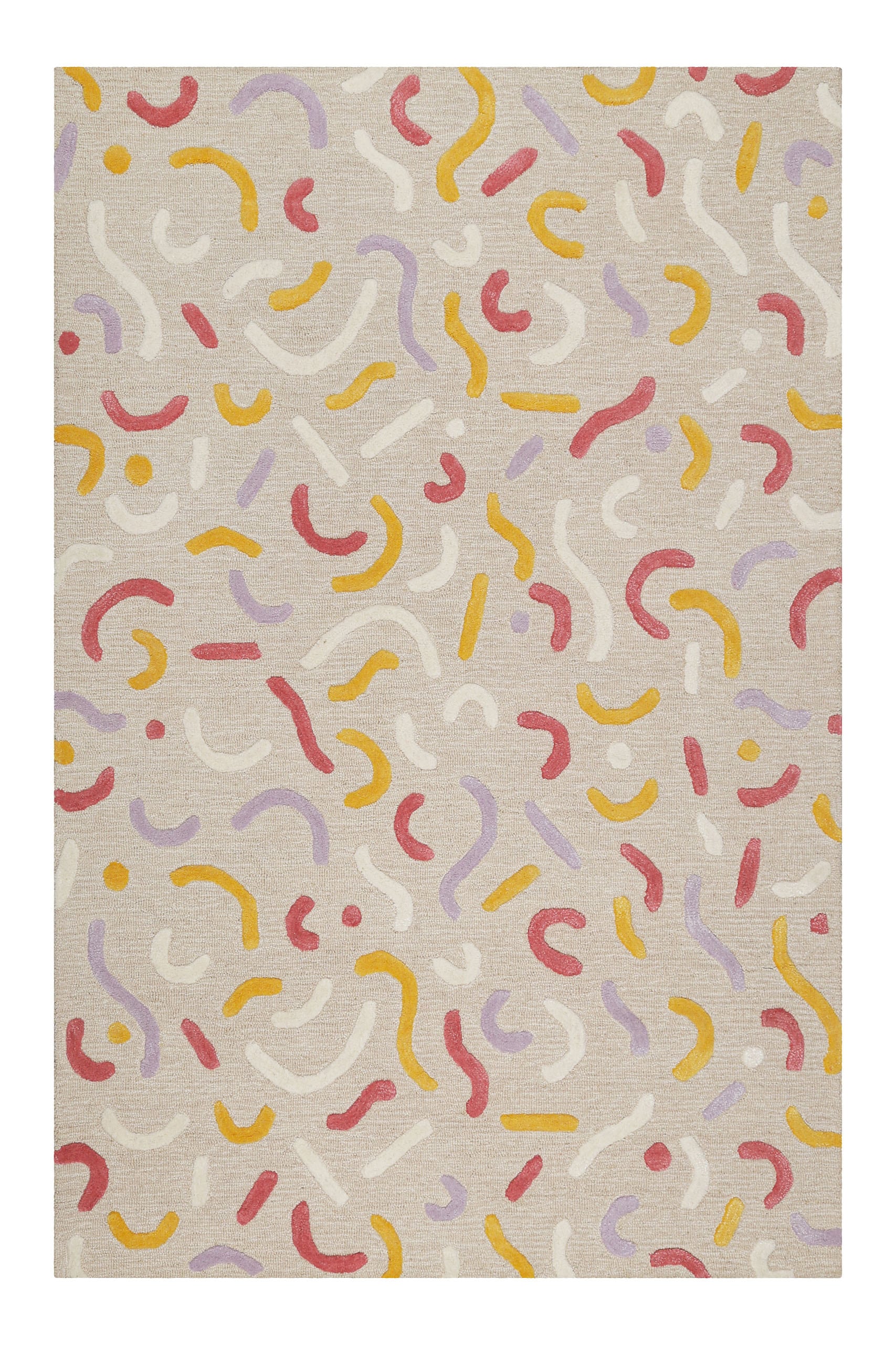 SMART KIDS Kinderteppich »Confetti 2.0« rechteckig 16 mm Höhe Kinder- & Spielteppich, Hoch-Tief-Effekt, Schurwolle, Kinderzimmer