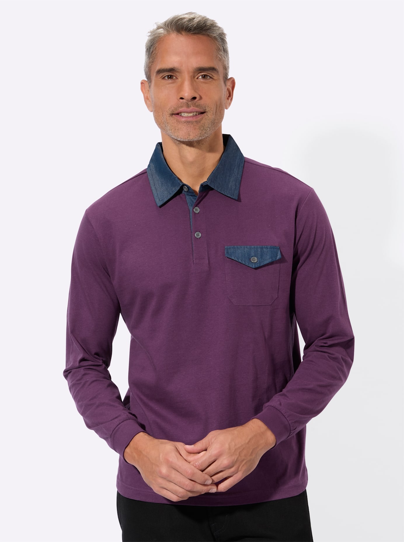 Classic Poloshirt »Langarm-Poloshirt« 1