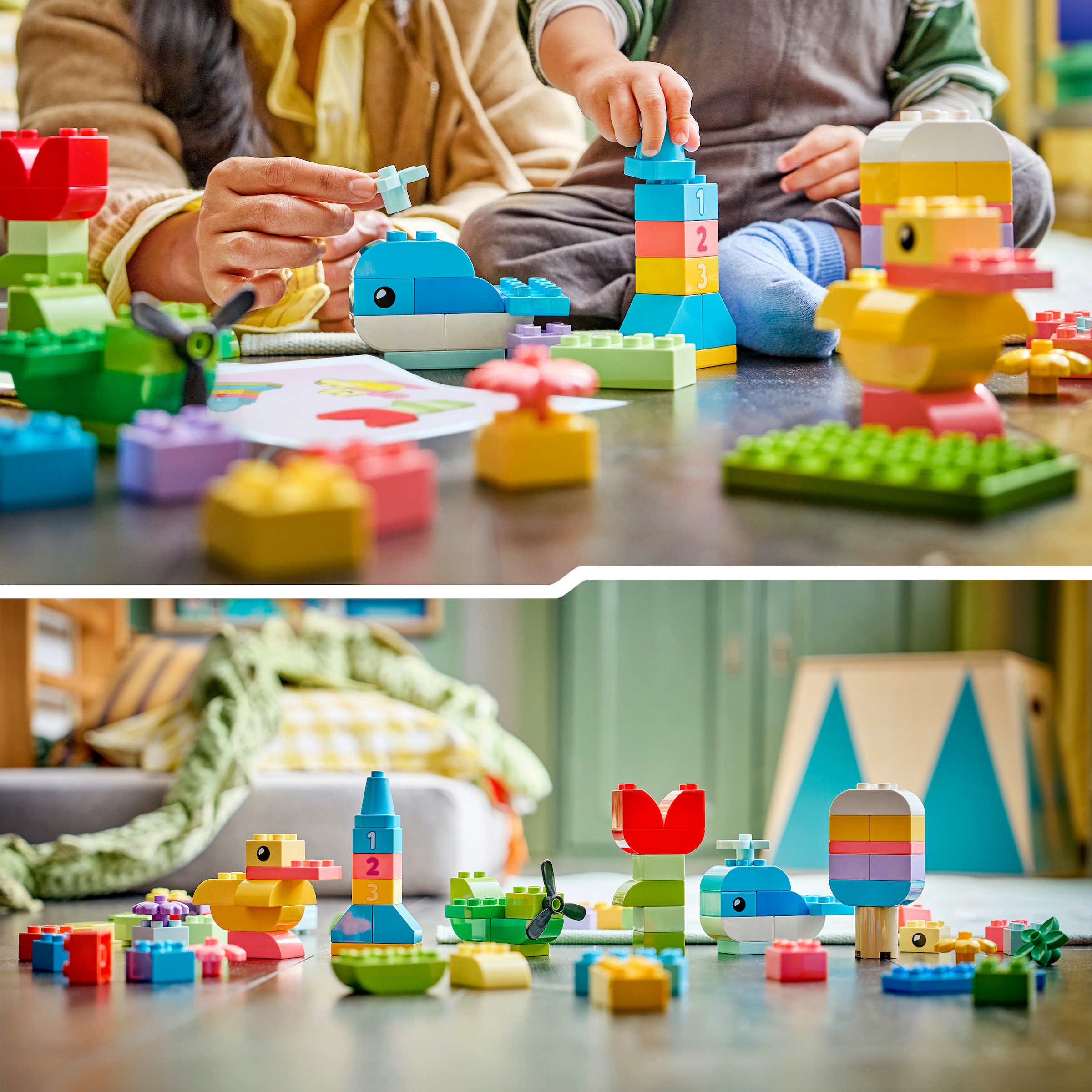 LEGO® Konstruktionsspielsteine »Bunte Kreativbox (10479), LEGO DUPLO Classic« Made in Europe