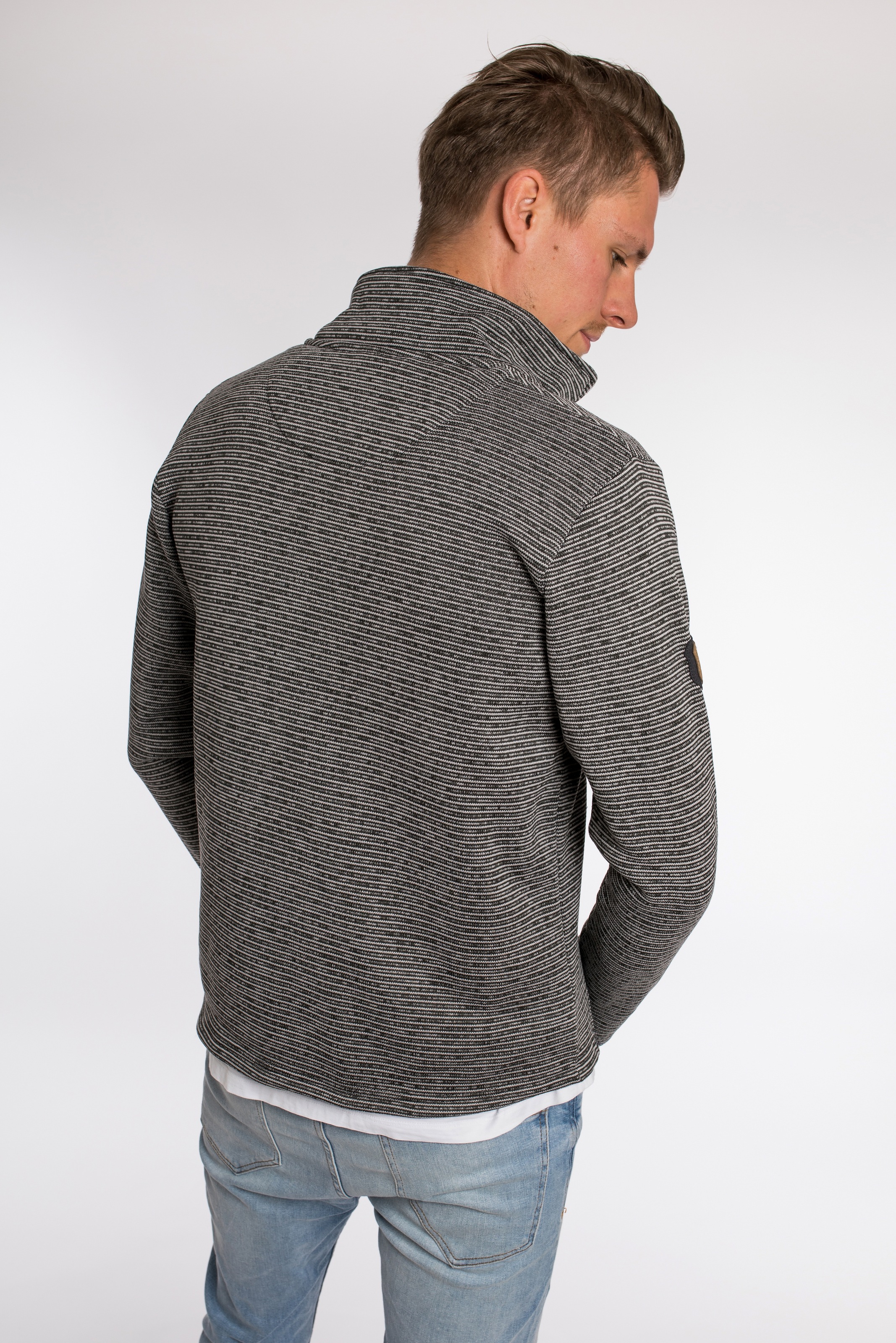 DEPROC Active Strickfleecejacke »LACEWOOD MEN«, Kontrastreissverschluss
