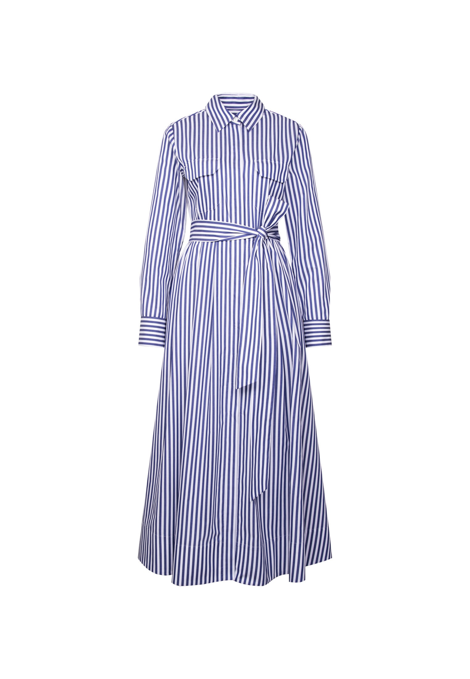 seidensticker Sommerkleid 1/1 Kragen Gestreift