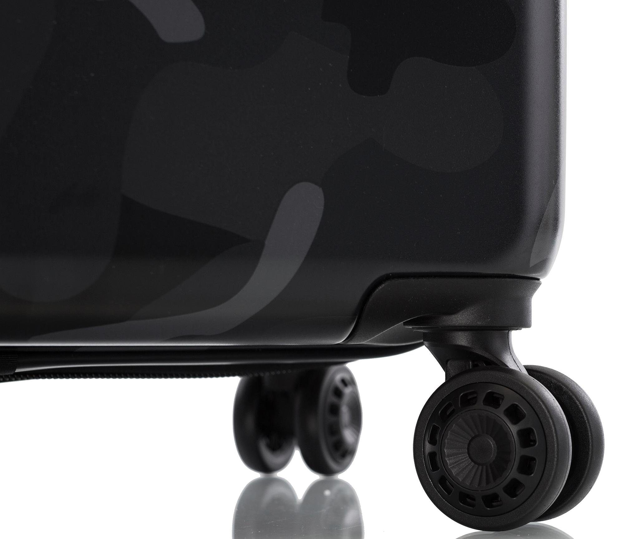 Heys Hartschalen-Trolley »Black Camo, 53 cm« 40 l 4 Rollen Heys x Joachim Llambi Hartschalen-Koffer Volumenerweiterung