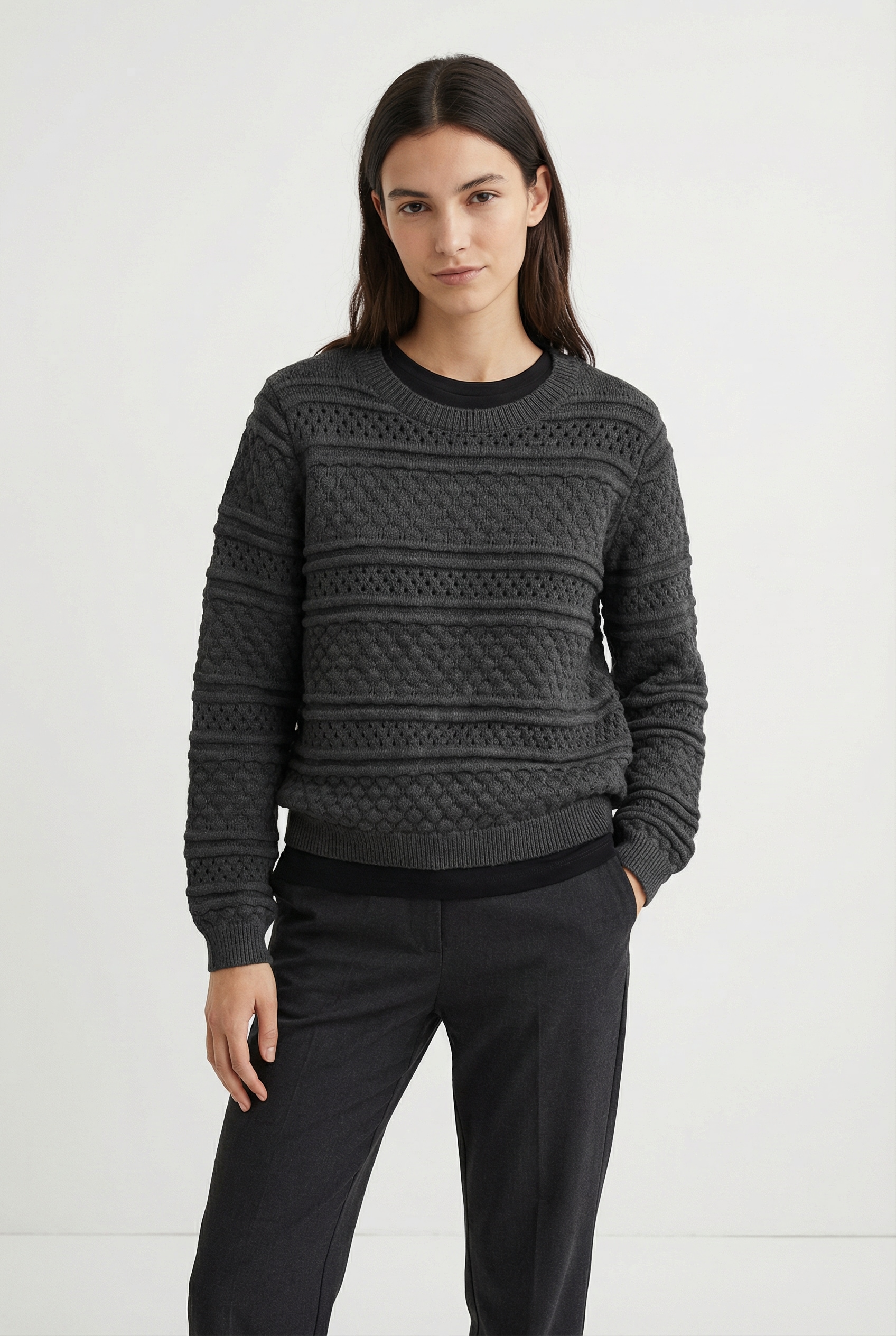 Vero Moda Strickpullover »VMLEO LS O-NECK PULLOVER BF«