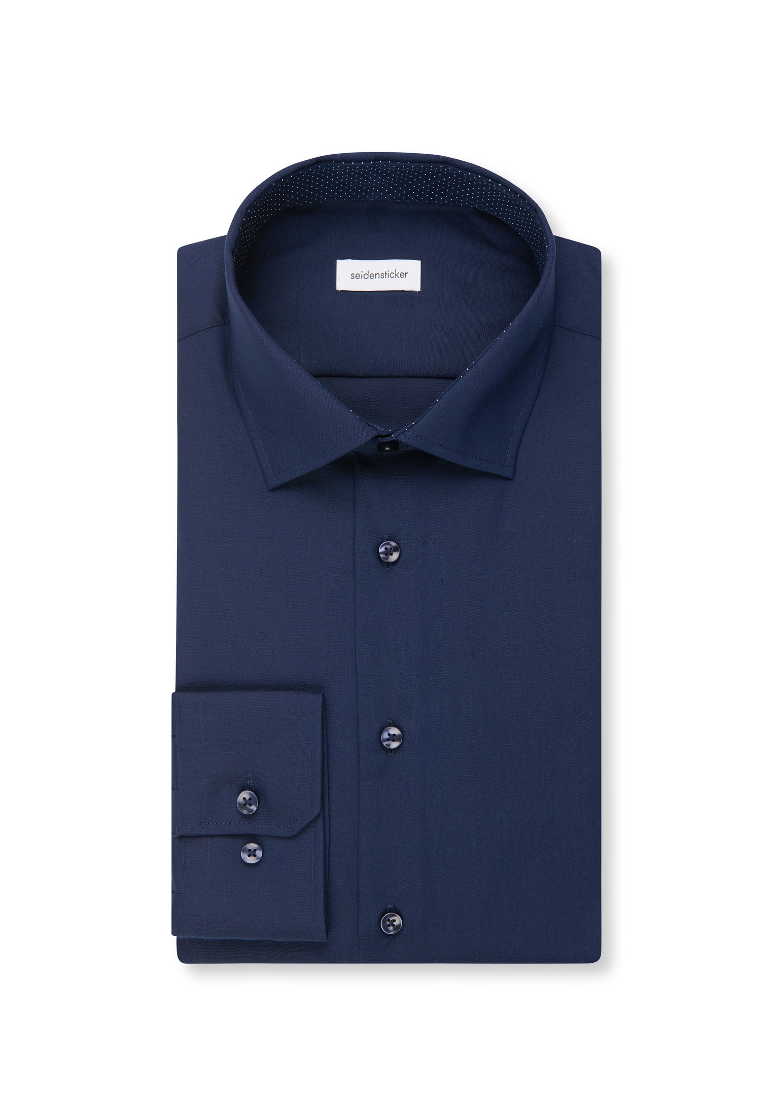 seidensticker Businesshemd »Schwarze Rose« Slim 1/1 Extra lang Kentkragen Uni