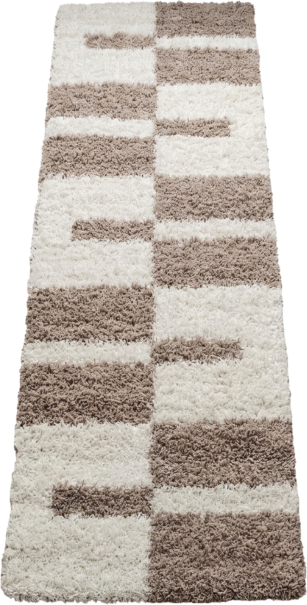 Ayyildiz Teppiche Hochflor-Teppich »Gala Shaggy 2505 , auch als Läufer und in Rund« rechteckig 30 mm Höhe Langflor, alle Räume, Karo, Wohnzimmer