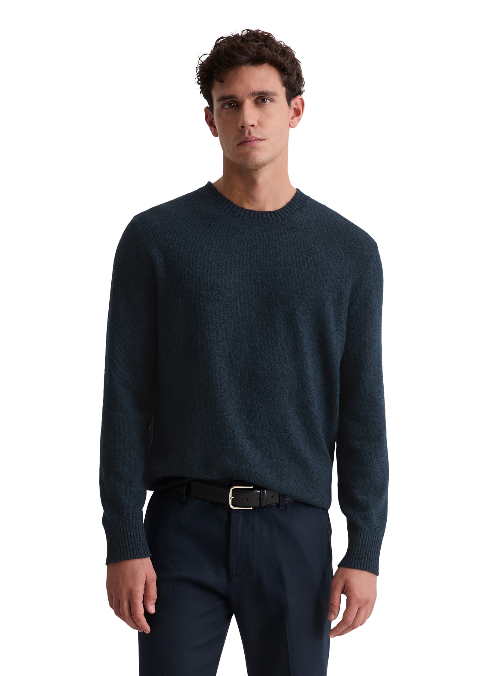 Marc O'Polo Rundhalspullover »regular aus Bio-Baumwoll-Mix-Boucle«