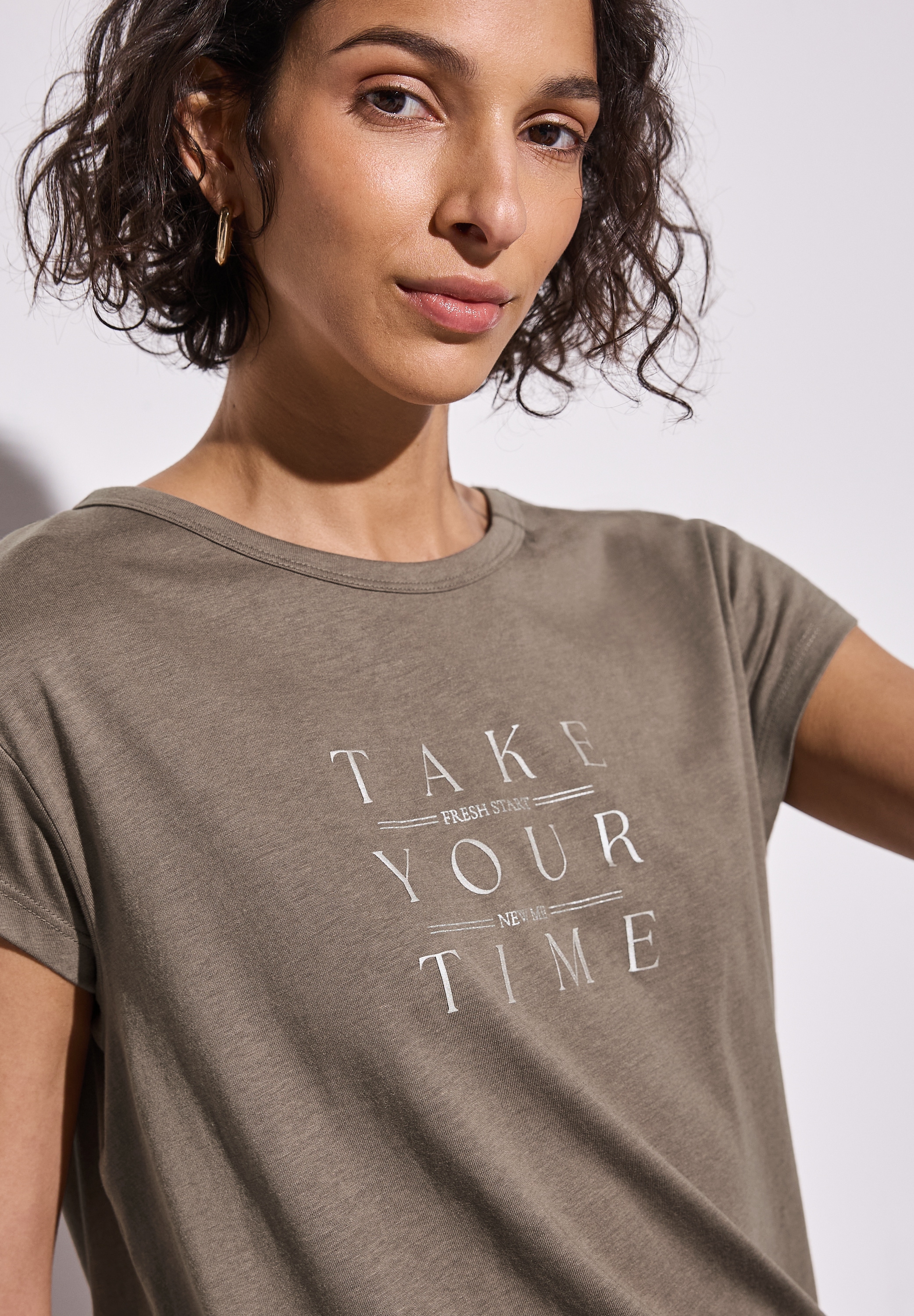 STREET ONE T-Shirt, mit Schriftzug