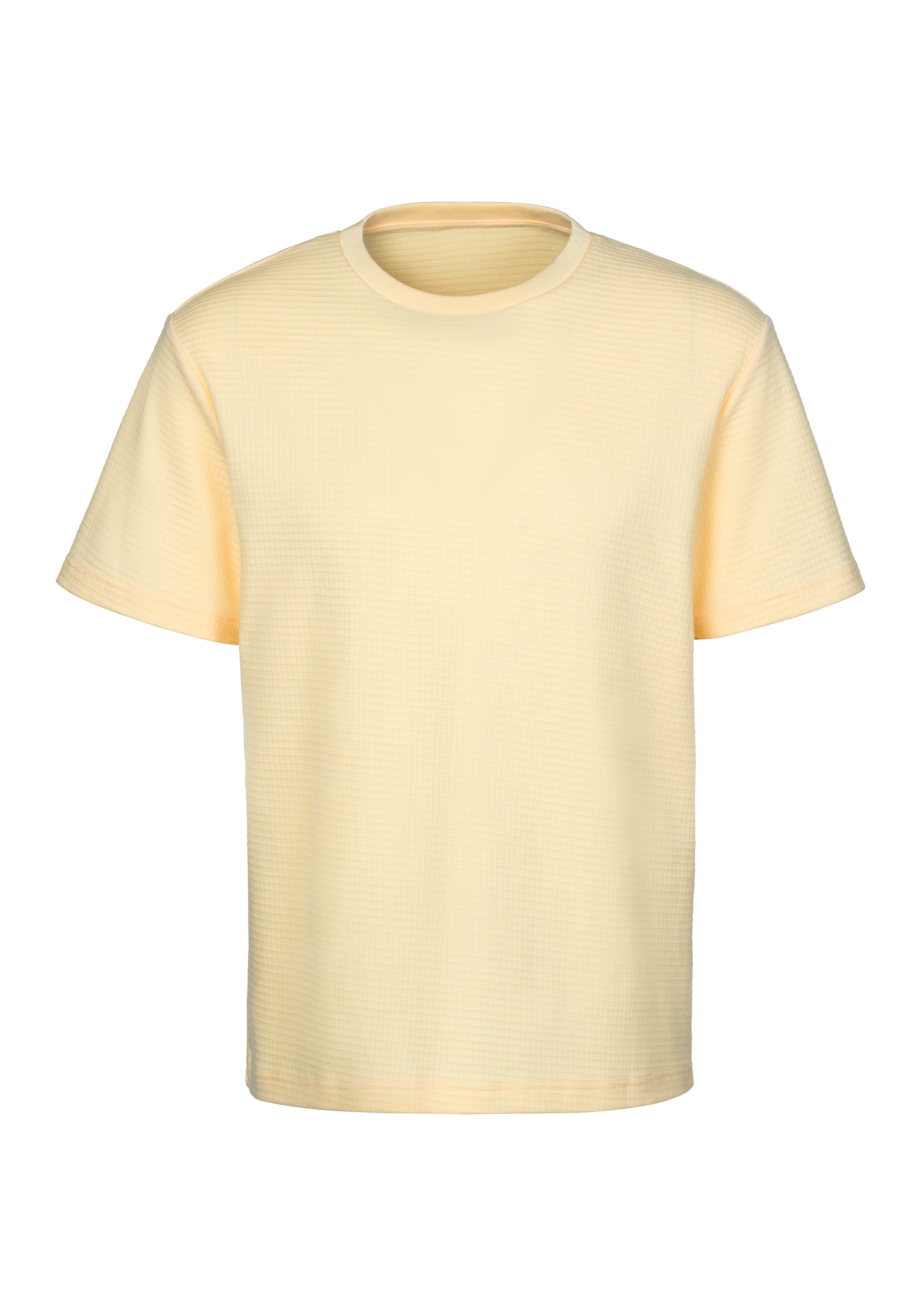 John Devin T-Shirt, Rundhalsshirt mit Struktur aus Baumwoll-Mix