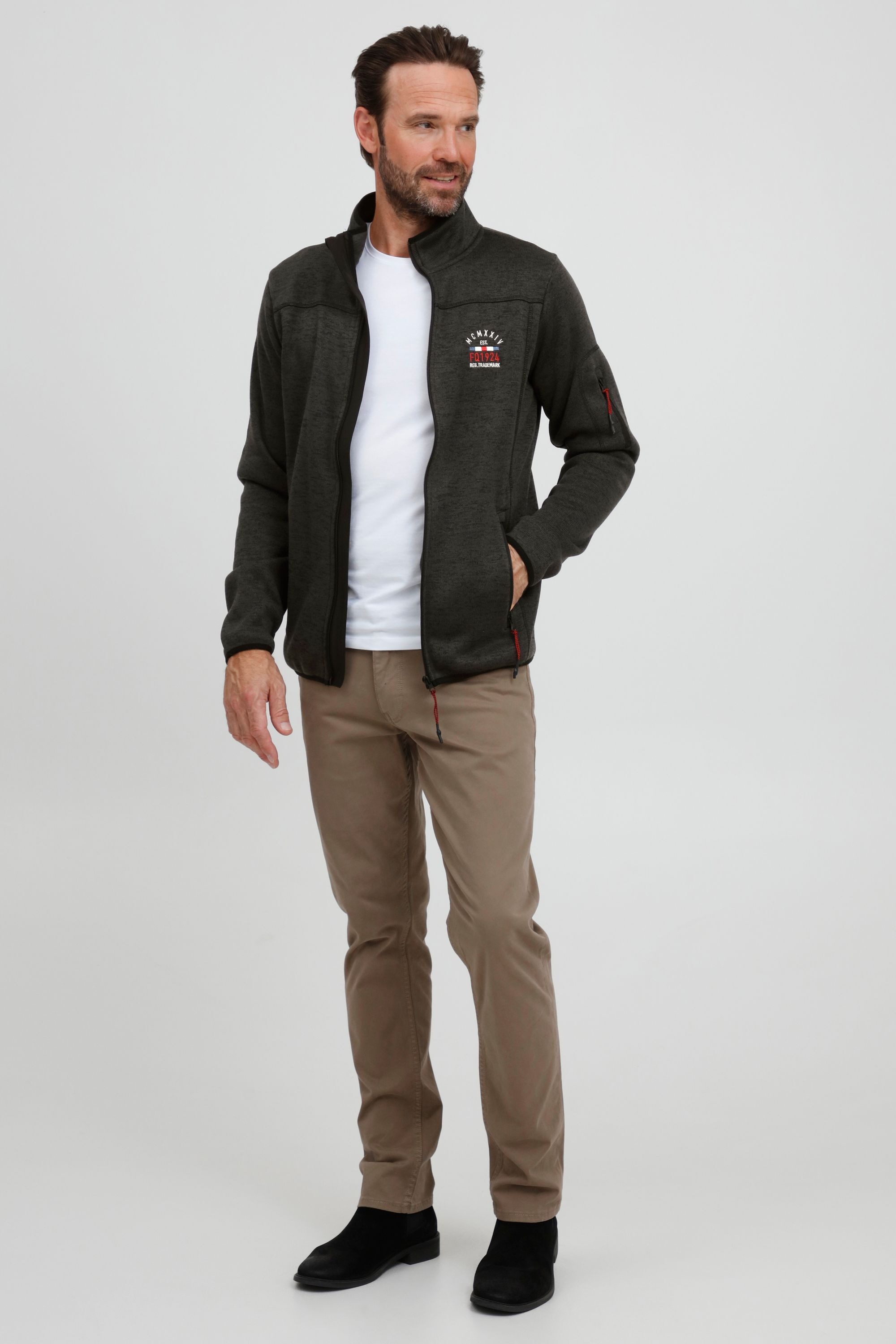 FQ1924 Fleecejacke »Fleecejacke FQBikker«, ohne Kapuze