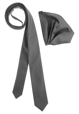 Krawatte, (Set, 2 St., mit Einstecktuch), inklusive Einstecktuch