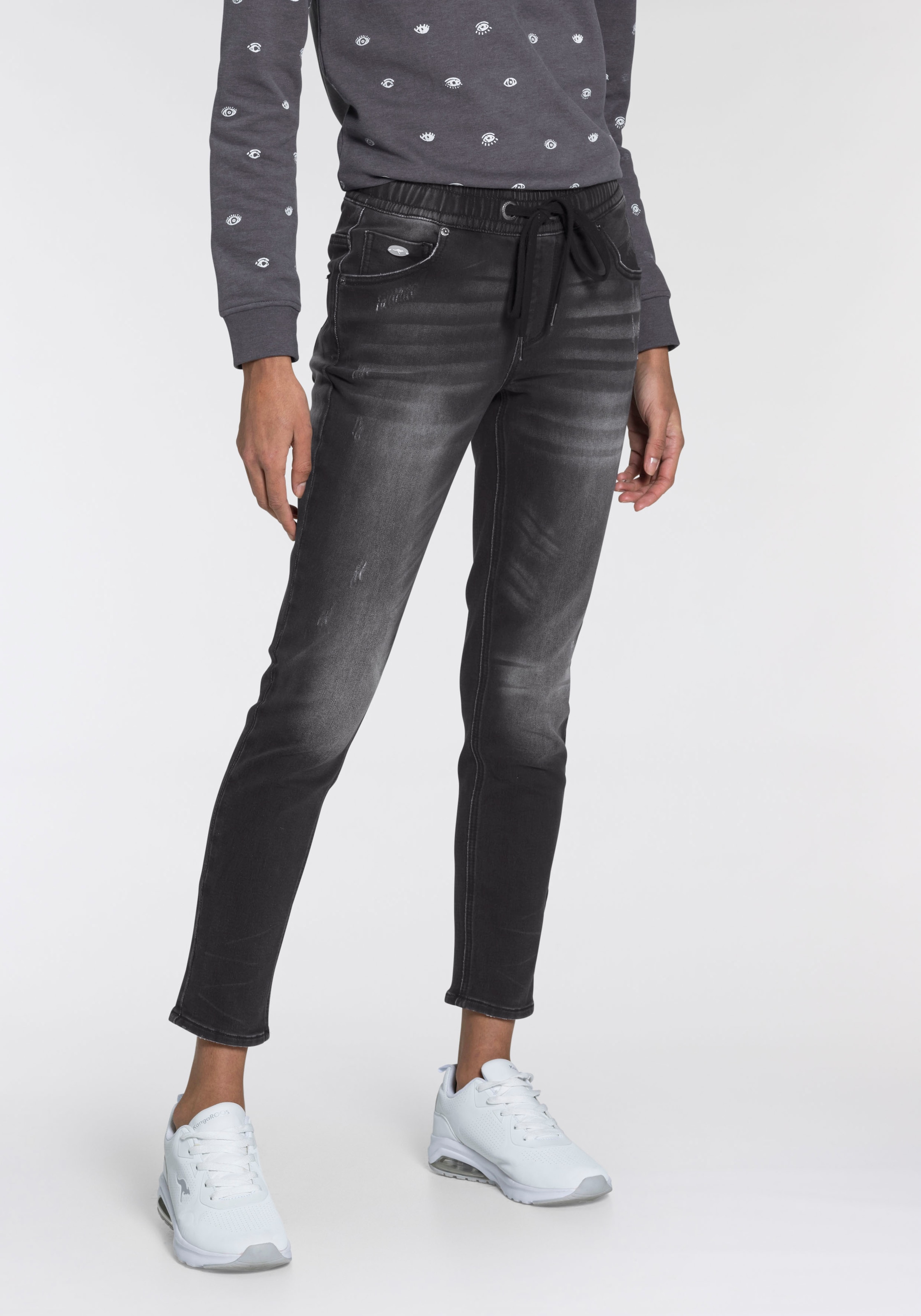 KangaROOS Jogg Pants »7/8 JOGG-DENIM«, in Denim-Optik mit elastischem Bündchen - NEUE KOLLEKTION