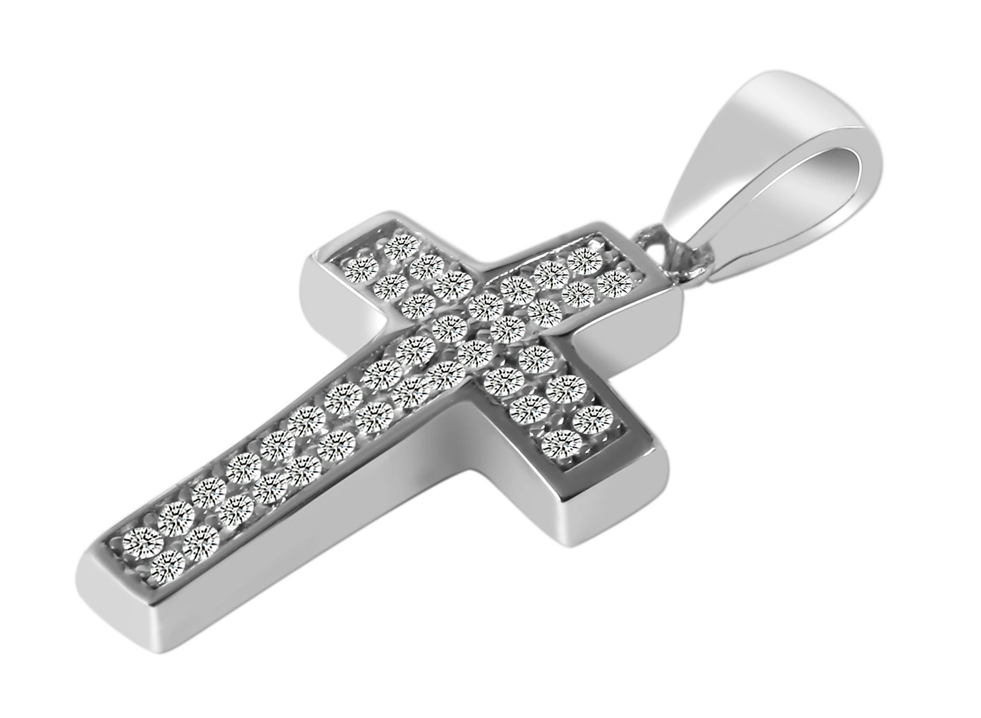 Adelia´s Kreuzanhänger »Damen Anhänger ¿ Kreuz Kreuzanhänger aus 925 Silber mit Zirkonia«