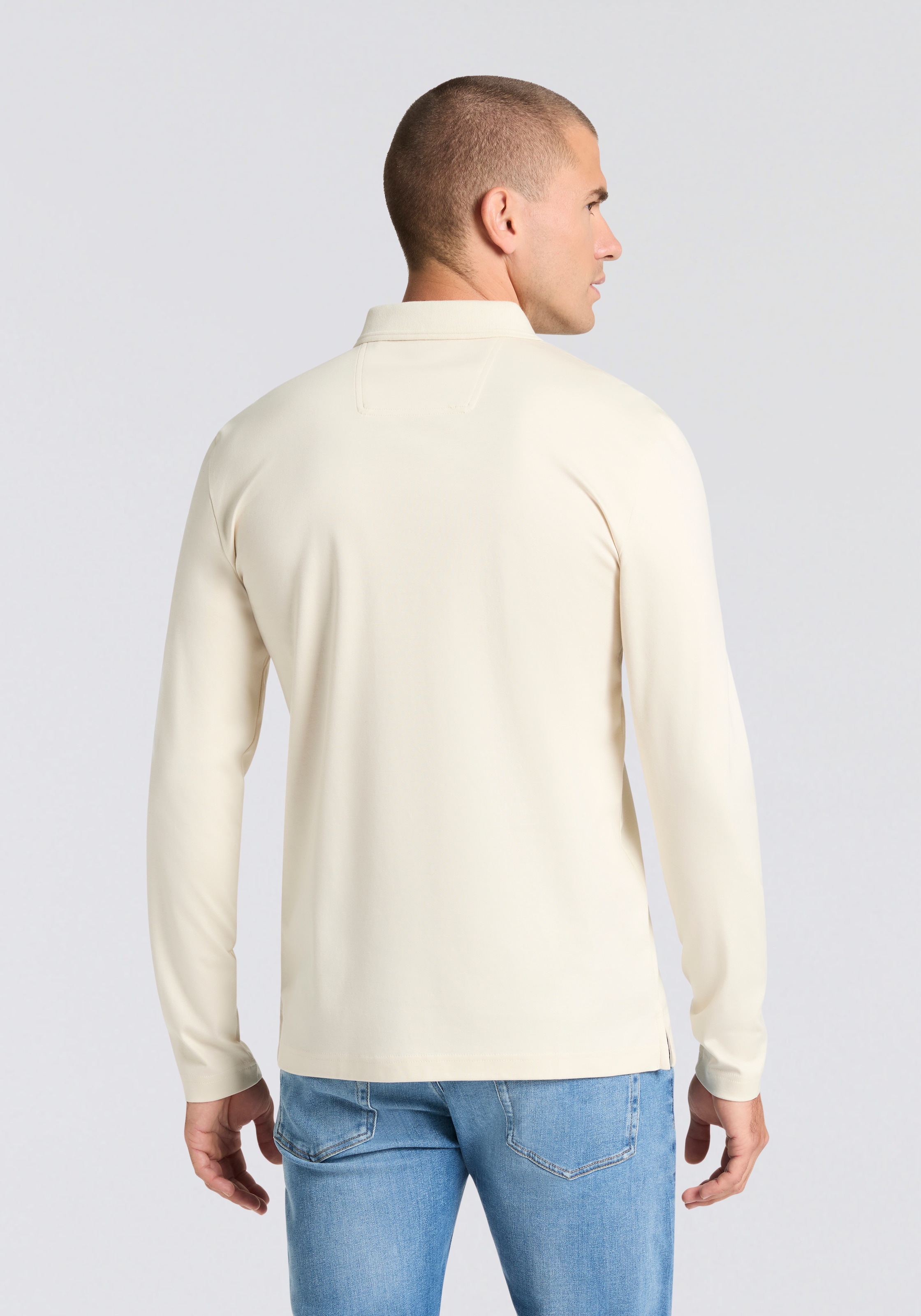 BOSS GREEN Langarm-Poloshirt »Pirol« Langarm, regular fit, Logo-Stickerei