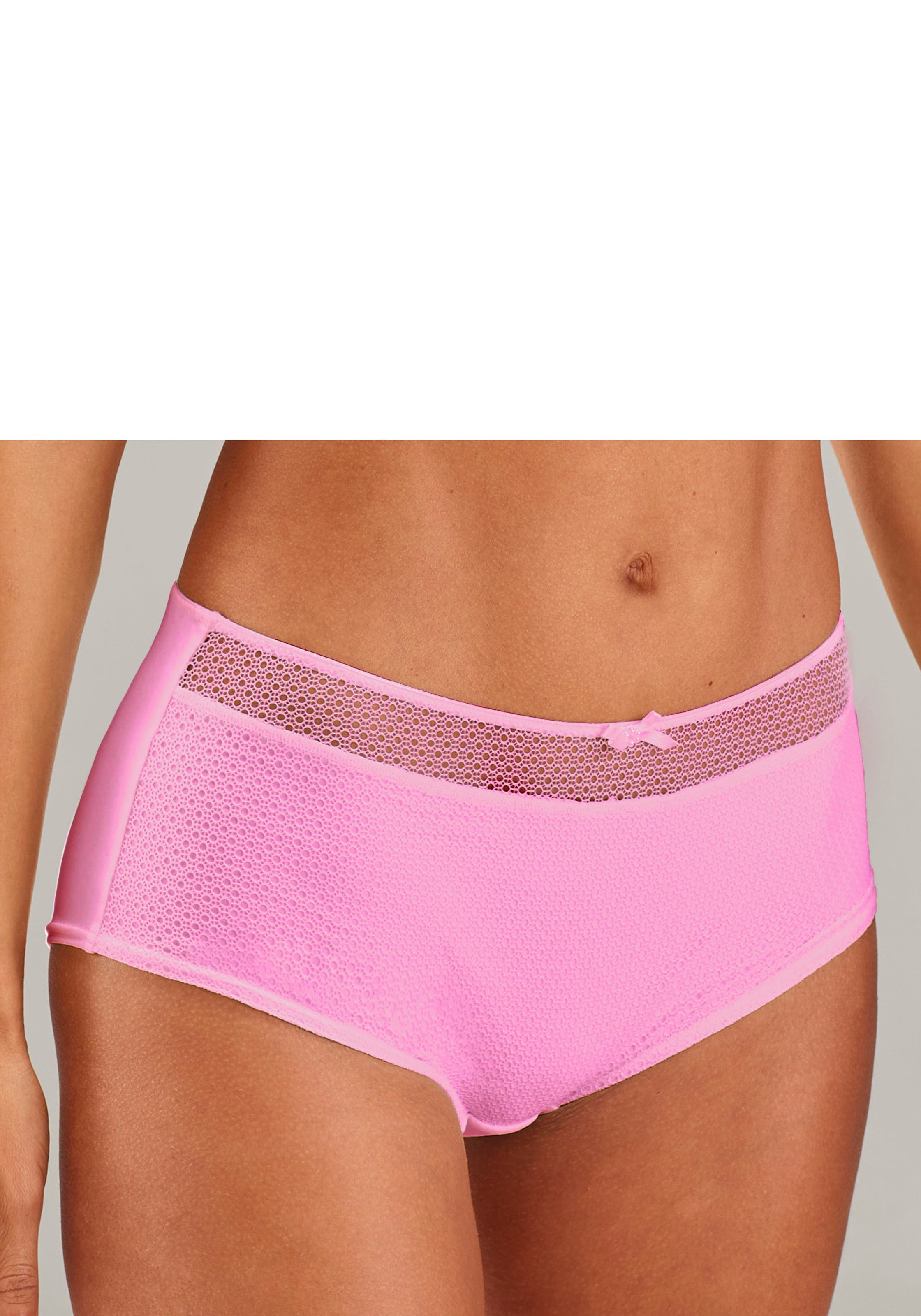 Nuance Panty mit feiner Zierschleife und Schmuckaccessoire in rosa, Größe 52/54