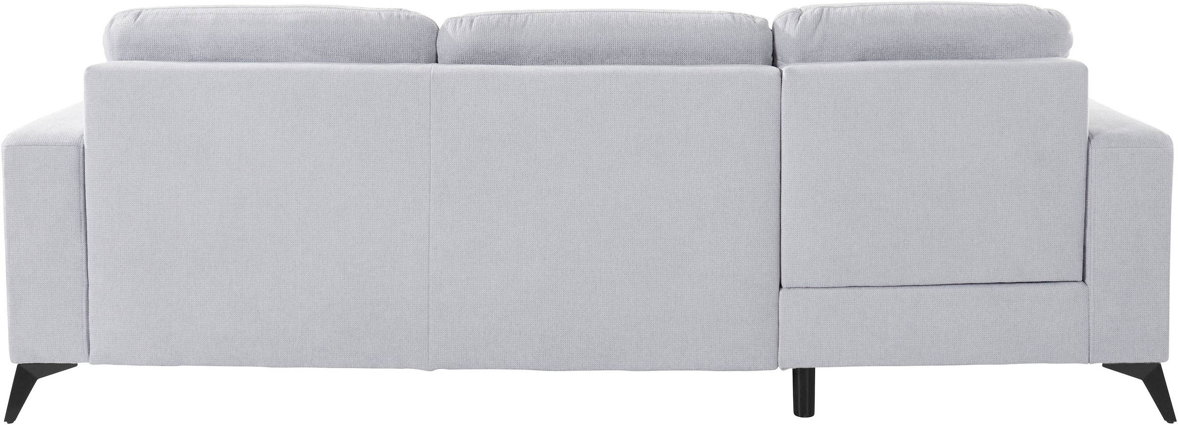 Places of Style Ecksofa »Lolland L-Form«, Wahlweise mit Bettfunktion und Bettkasten, Federkern
