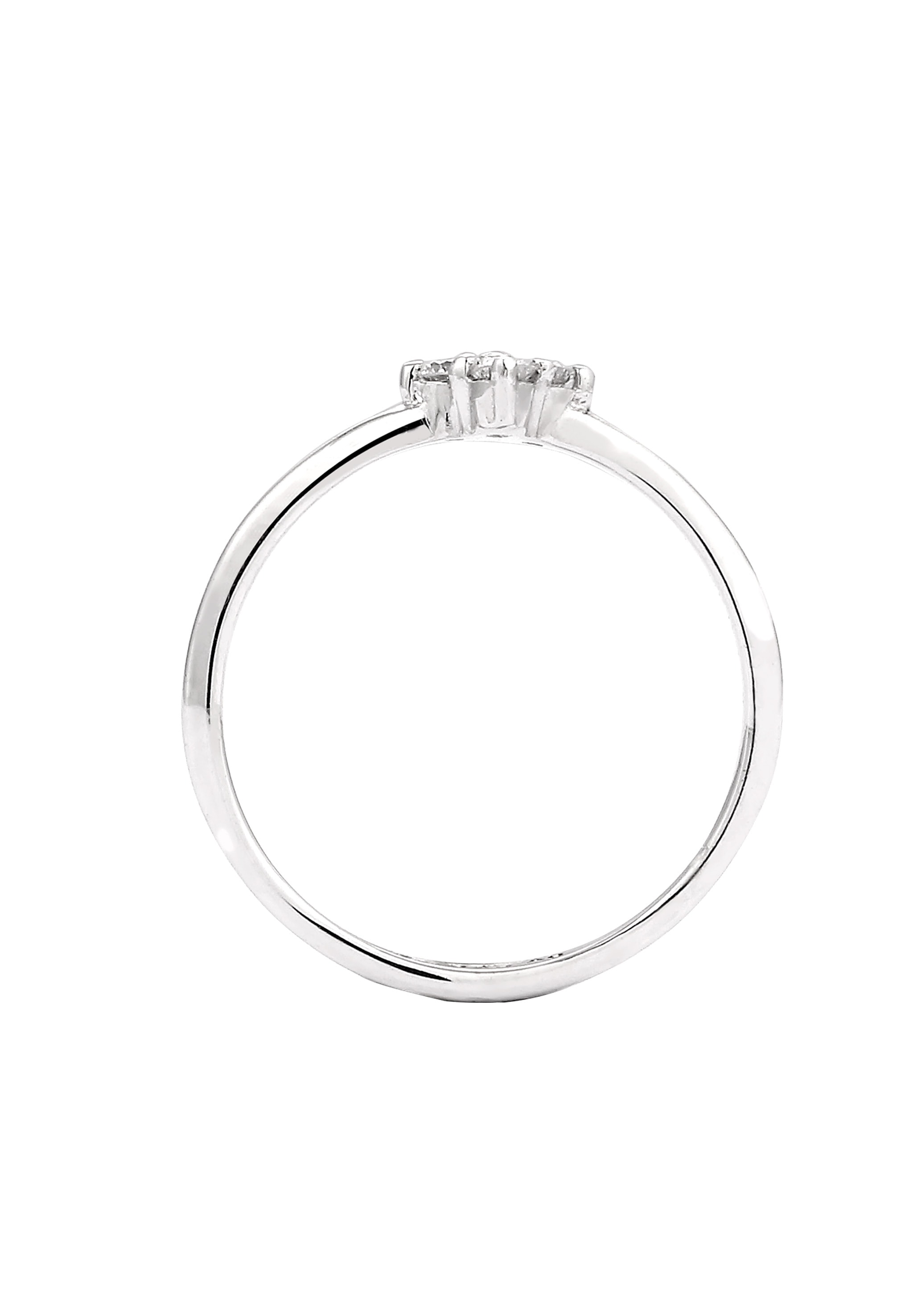 Elli DIAMONDS Diamantring »Ring Lab Grown Diamant Weiß (0.14 ct) 925 Sterling Silber«