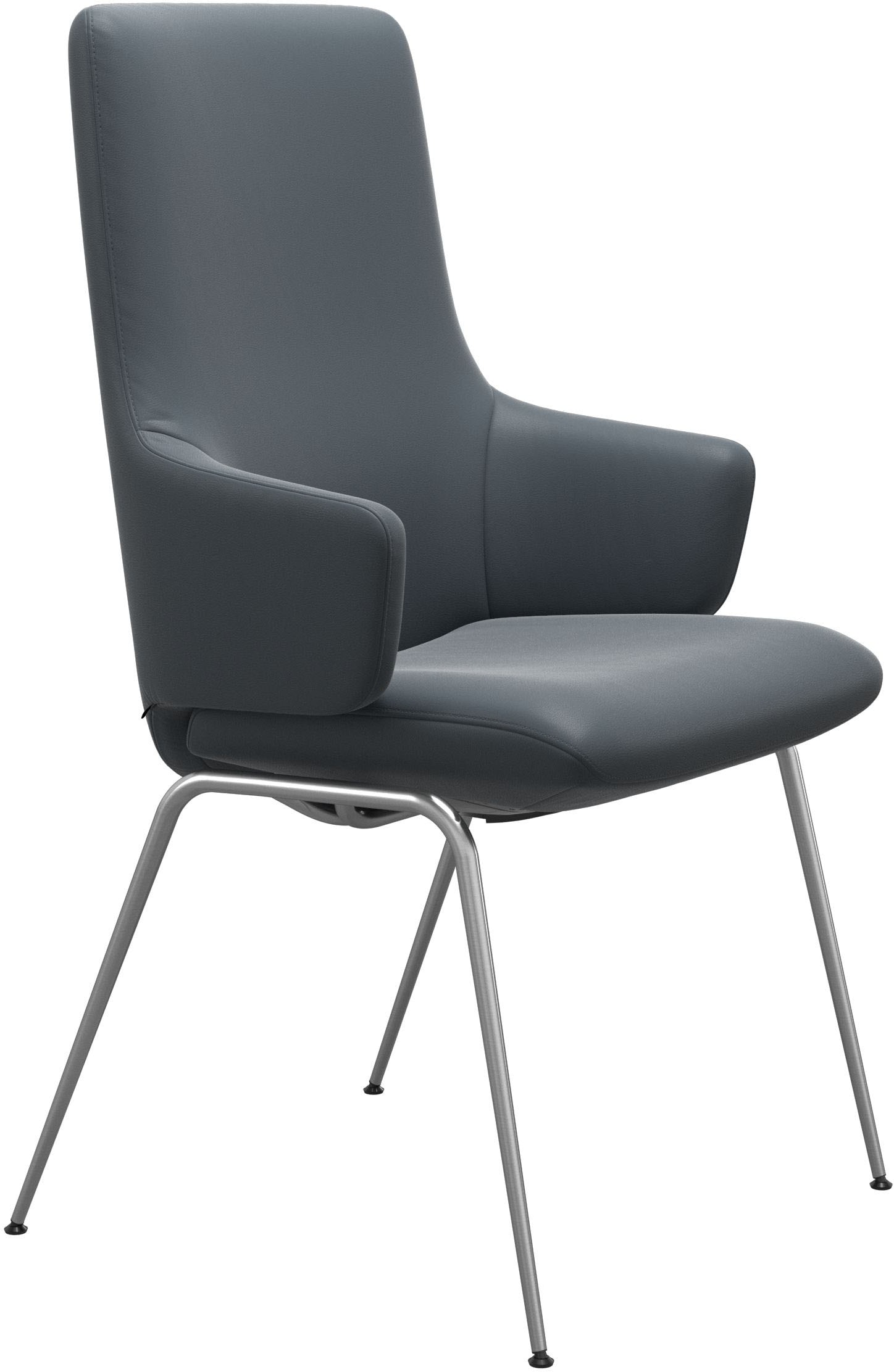 Stressless® Polsterstuhl »Laurel«, Leder BATICK, High Back mit Armlehne, Größe L, mit Beinen aus Stahl in Chrom matt