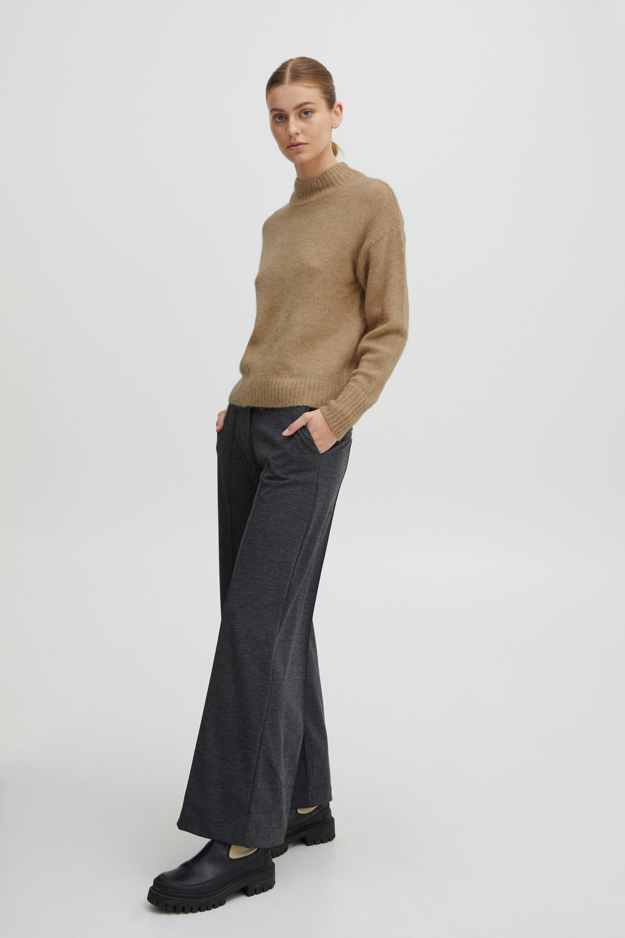 Ichi Strickfleece-Pullover »Strickpullover IHKamara«