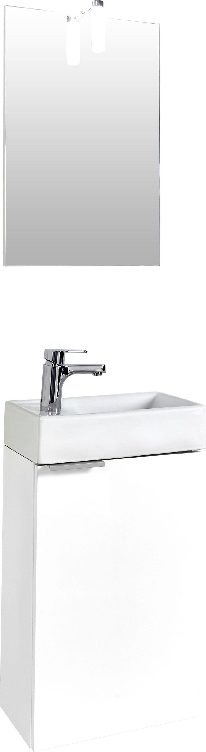 Homexperts Badmöbel-Set »Gizo«, (Set, 2 tlg.), mit LED-Beleuchtung, für Gäste-WC geeignet