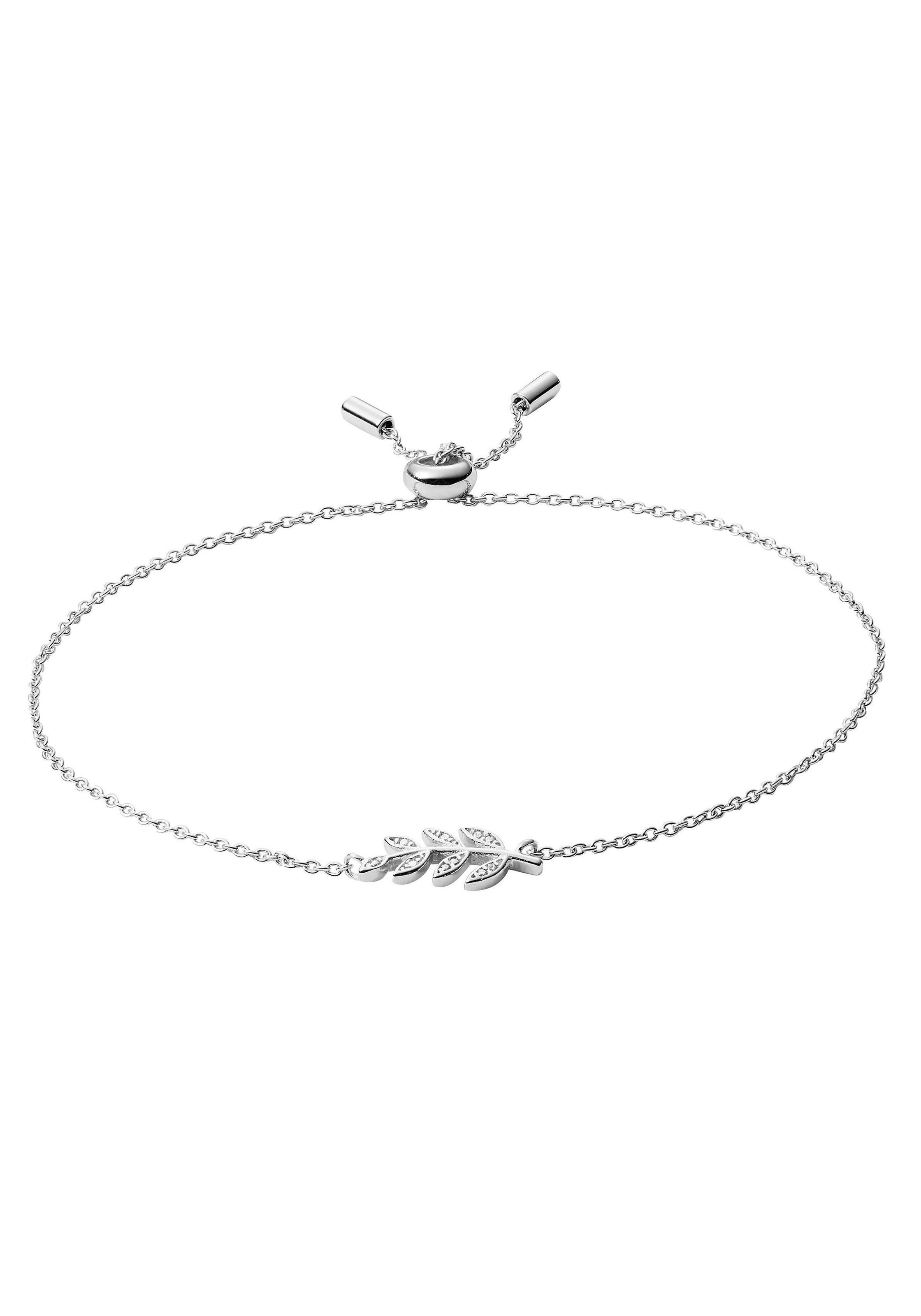 Fossil Silberarmband »STERLING SILVER - Zweig, JFS00484040«, mit Zirkonia