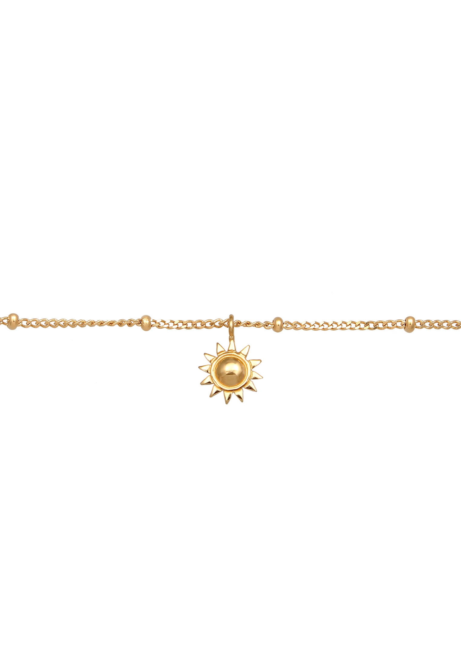 Elli Choker »Halskette Choker mit Anhänger Sonne 925 Sterling Silber«