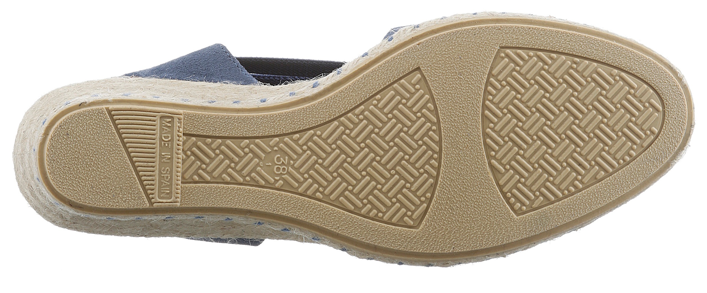 VERBENAS Sandalette »Maika Serraje«, Sommerschuh, Sandale, Keilabsatz, mit Jutebesatz