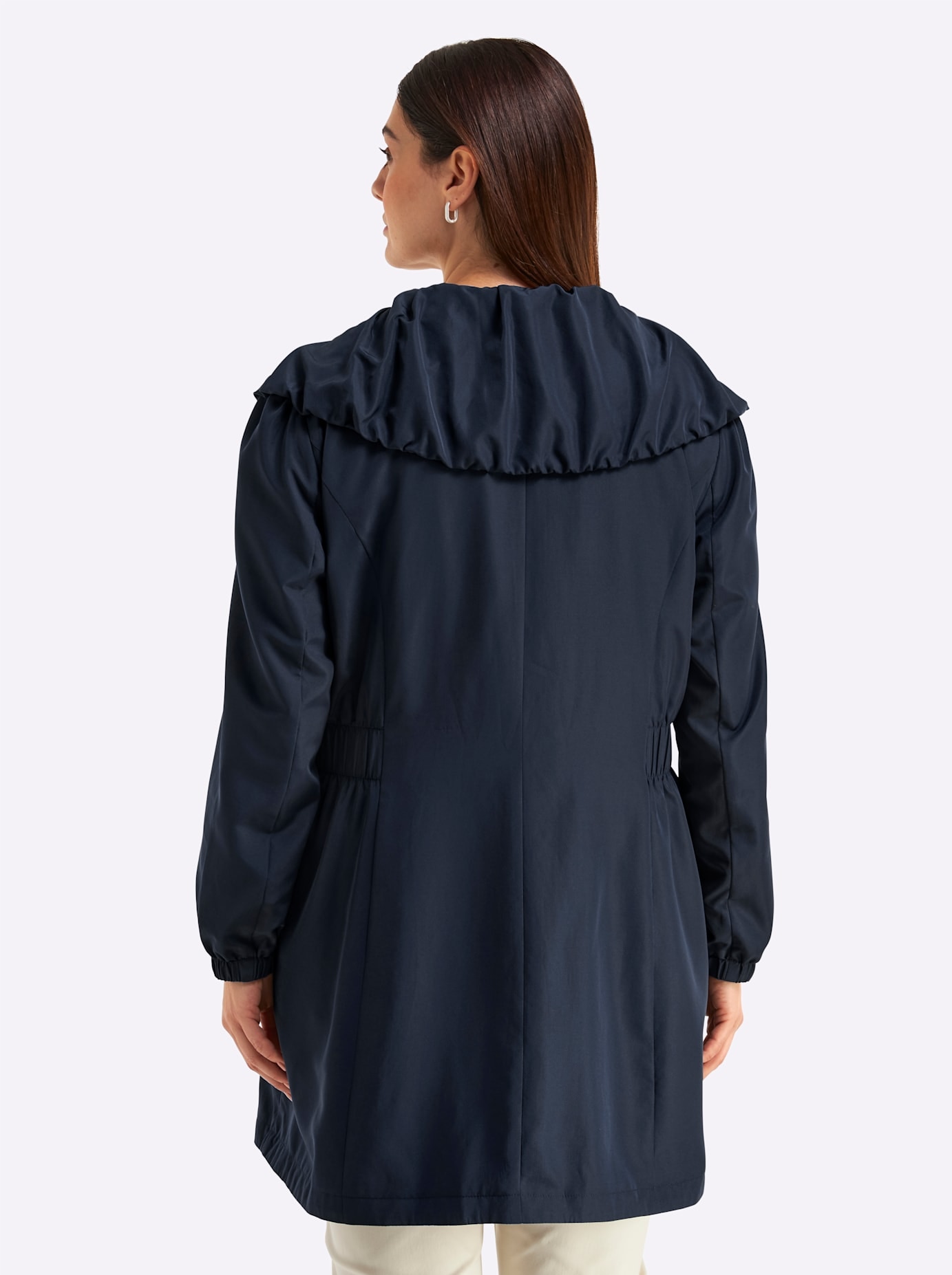 Sheego Langjacke ohne Kapuze