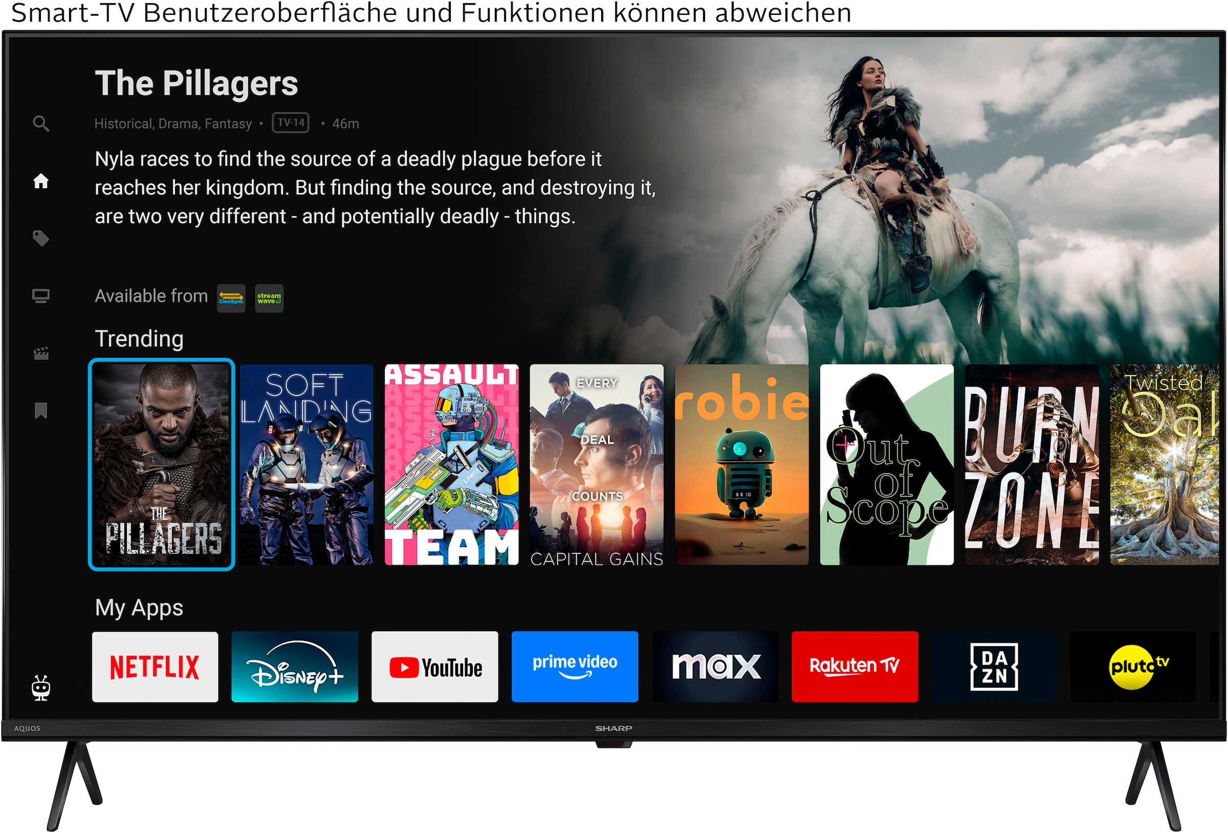 Sharp QLED-Fernseher »4T-C43HMx« 103 cm/43 ″ Smart-TV