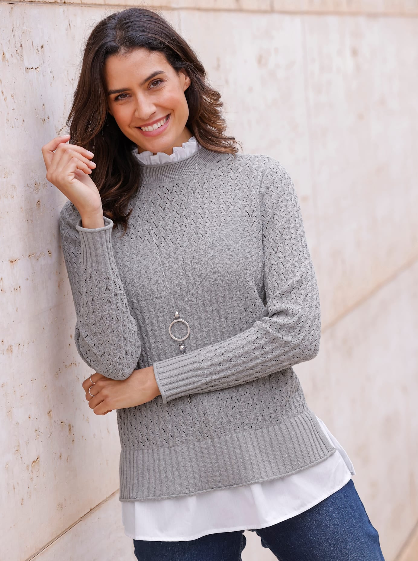 Inspirationen 2-in-1-Pullover »Pullover«